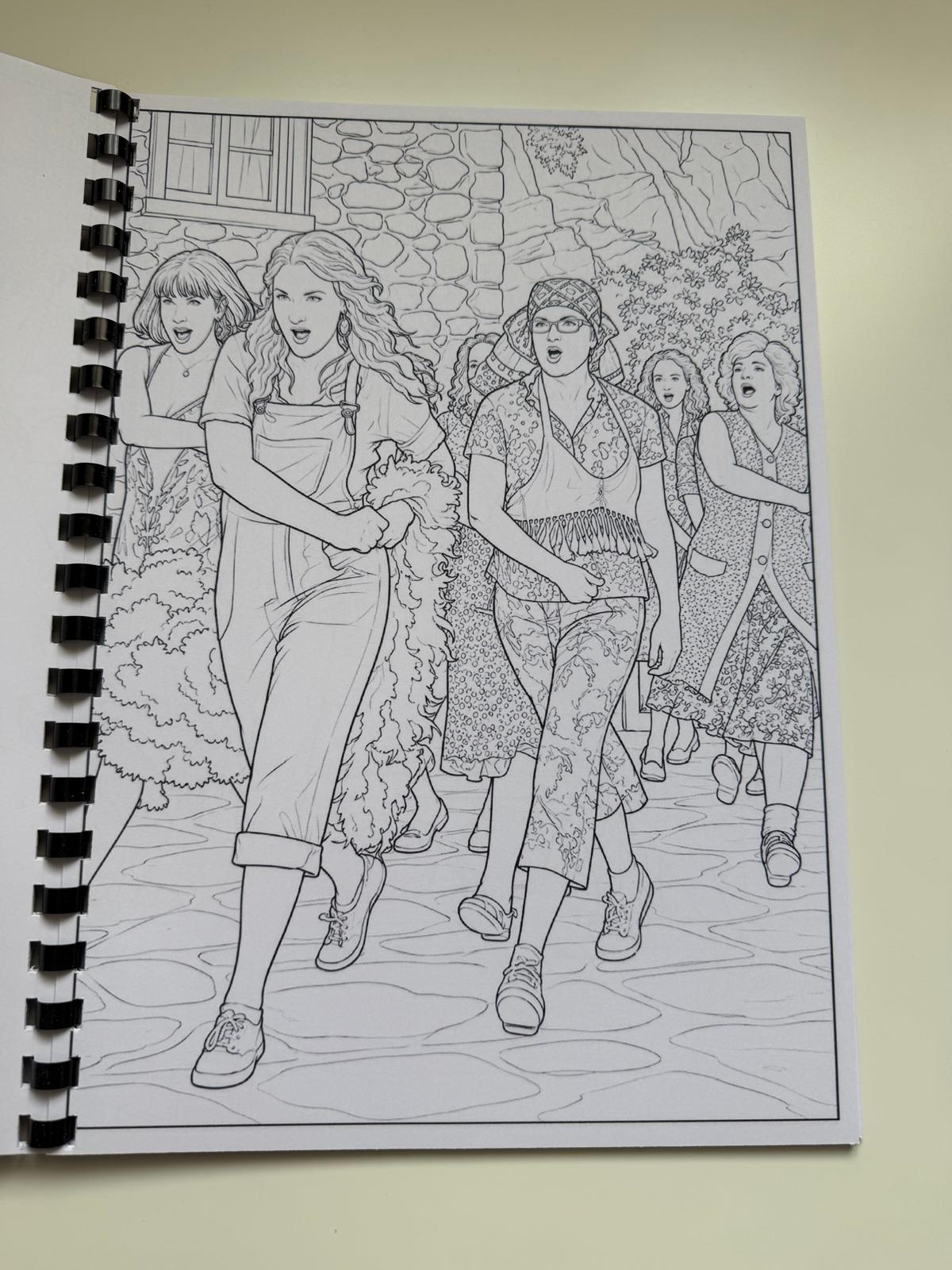 Mamma Mia Colouring Book | Musical Theatre Inspired Colouring Book | A4 Colouring Book Gift