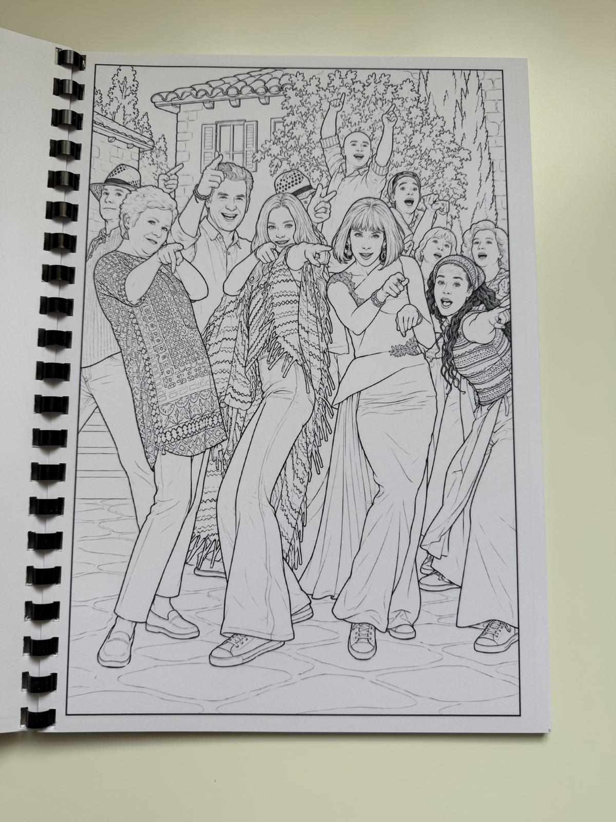 Mamma Mia Colouring Book | Musical Theatre Inspired Colouring Book | A4 Colouring Book Gift