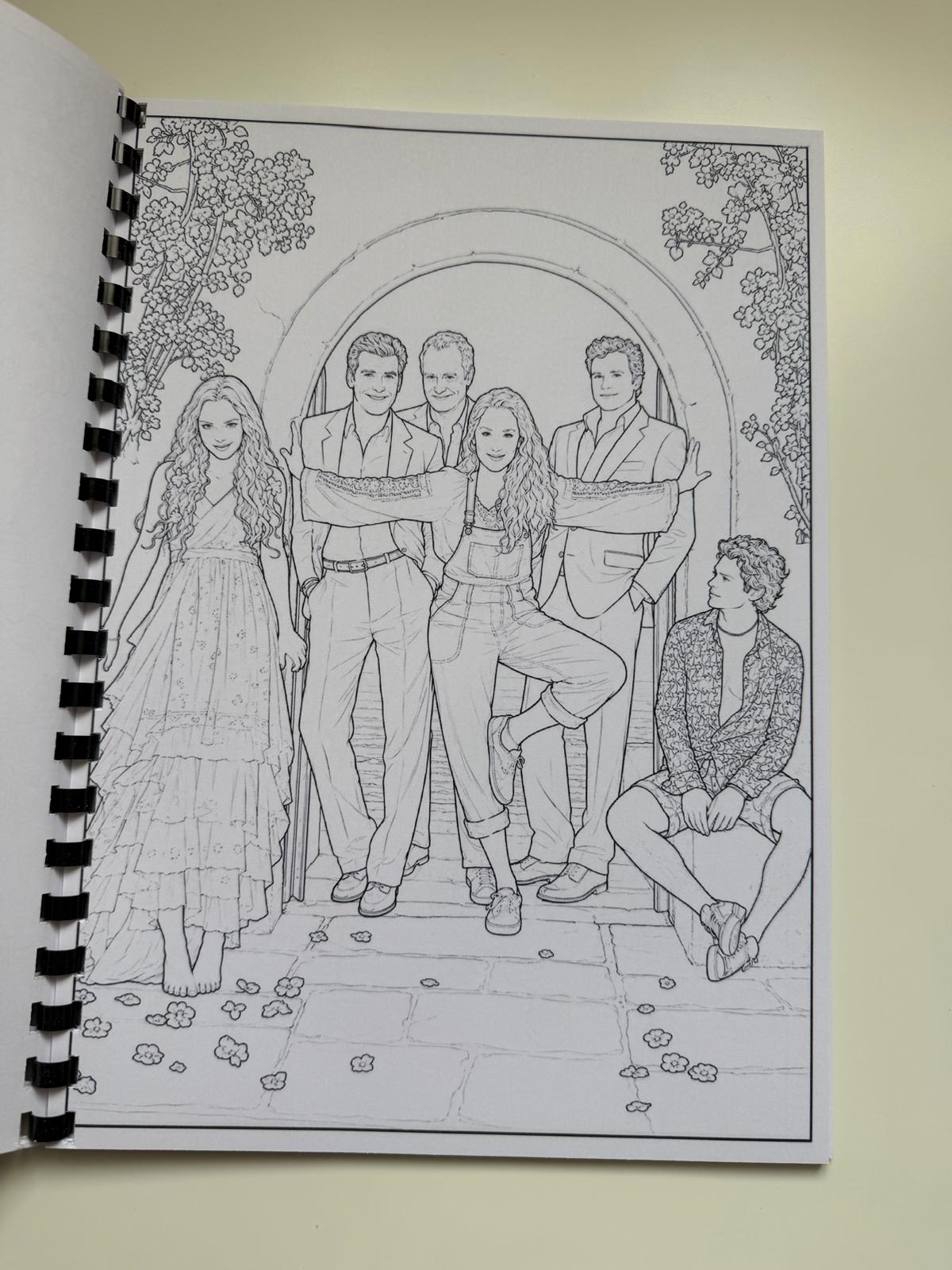 Mamma Mia Colouring Book | Musical Theatre Inspired Colouring Book | A4 Colouring Book Gift