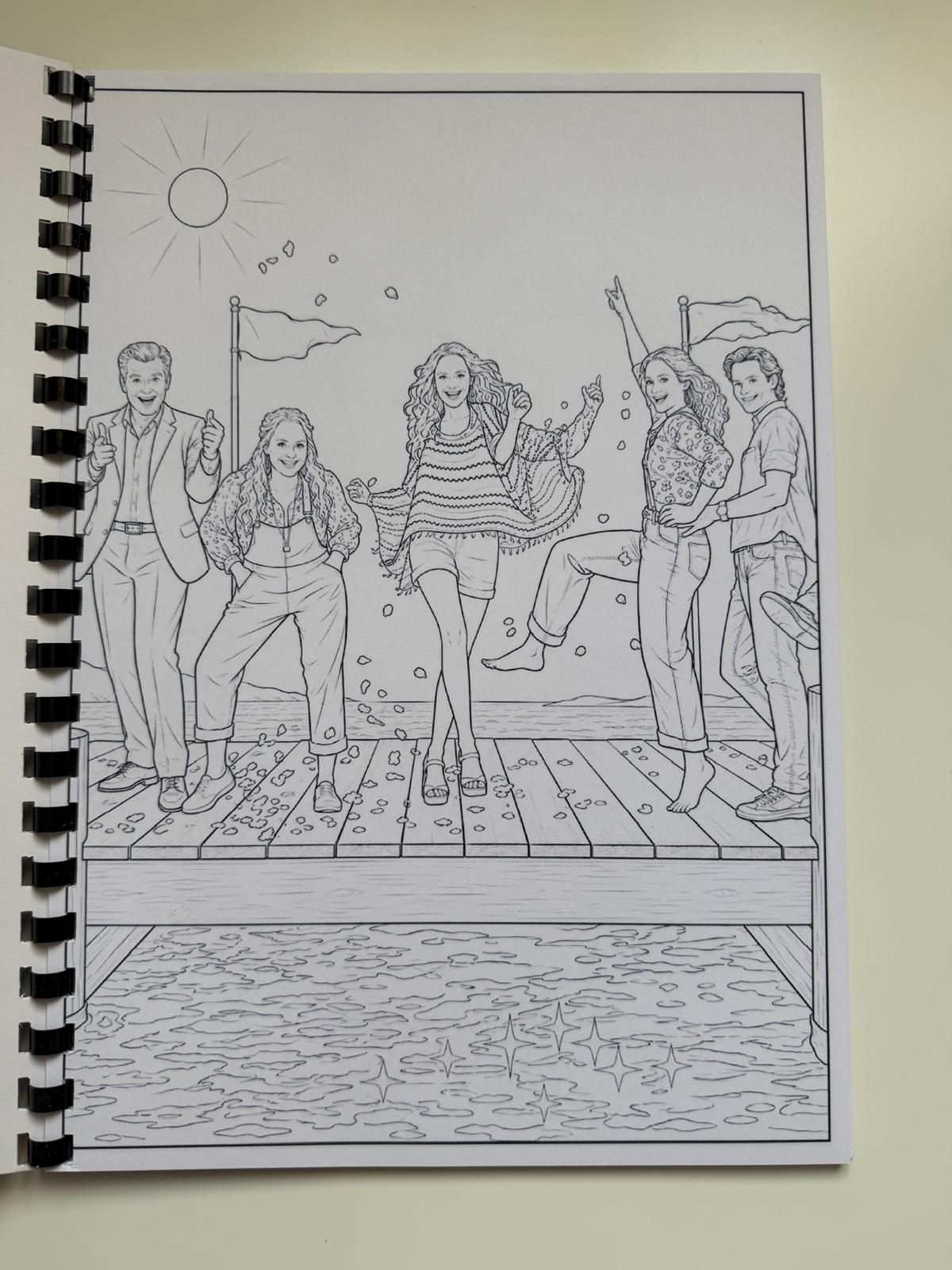 Mamma Mia Colouring Book | Musical Theatre Inspired Colouring Book | A4 Colouring Book Gift