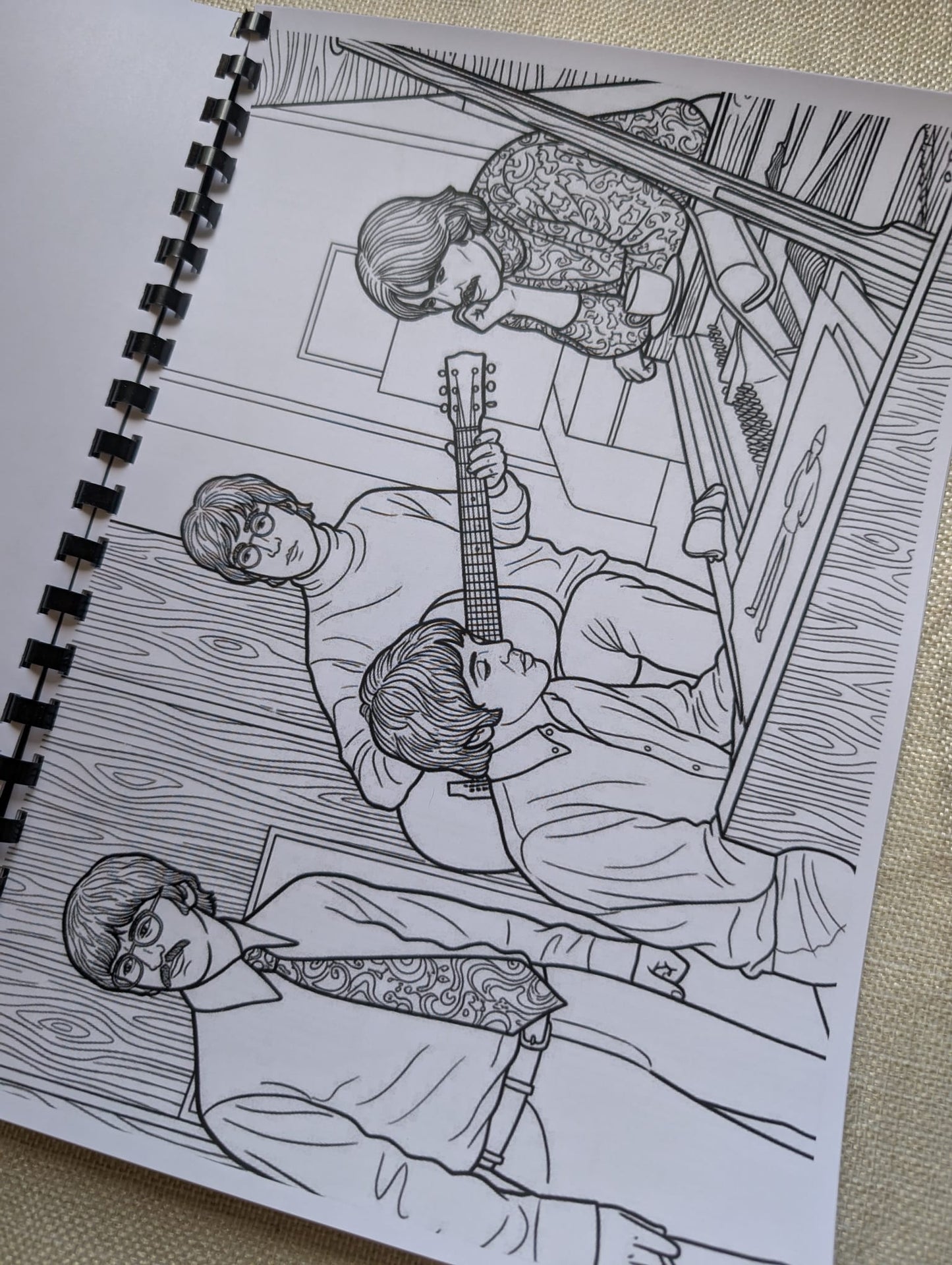 The Beatles Colouring Book – Inspired Music Legends Colouring Book | 20+ Pages Celebrating an Iconic Band
