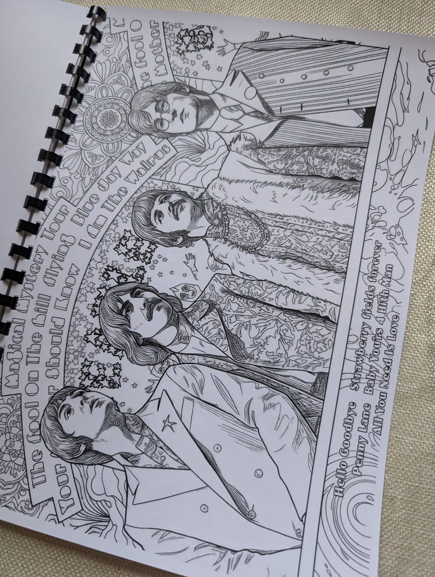 The Beatles Colouring Book – Inspired Music Legends Colouring Book | 20+ Pages Celebrating an Iconic Band