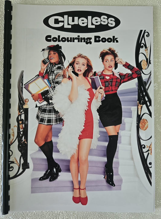 Clueless colouring book cover