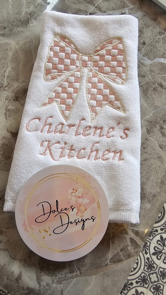 Mackenzie Childs Bow Tea Towel