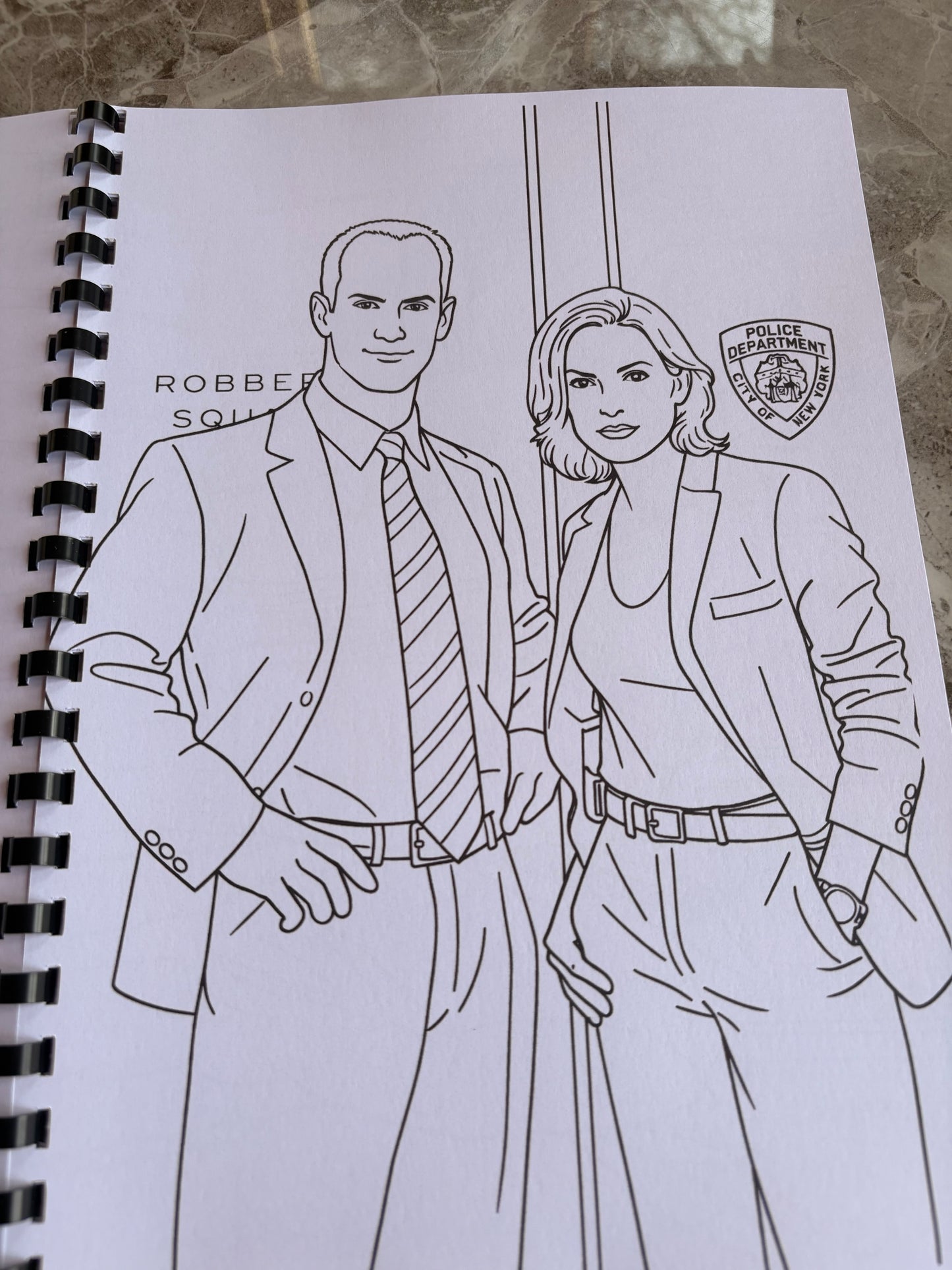 Law & Order Inspired Colouring Book