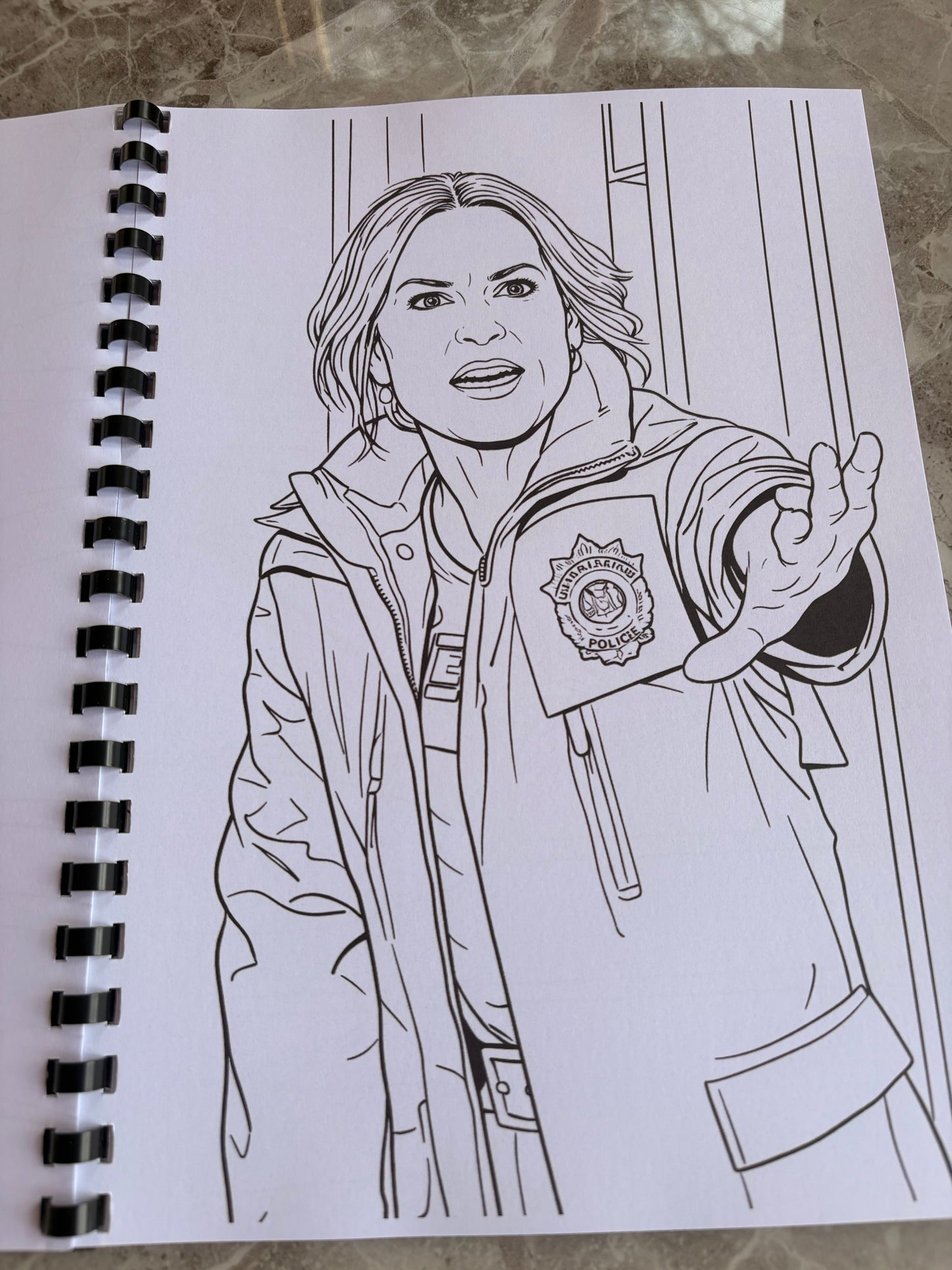 Law & Order Inspired Colouring Book