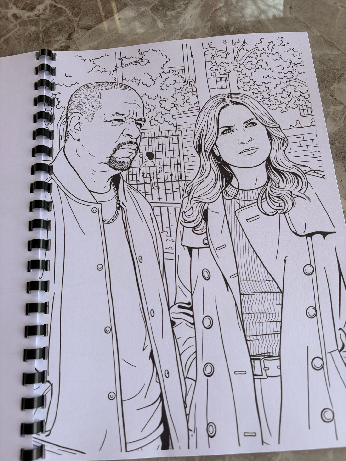 Law & Order Inspired Colouring Book