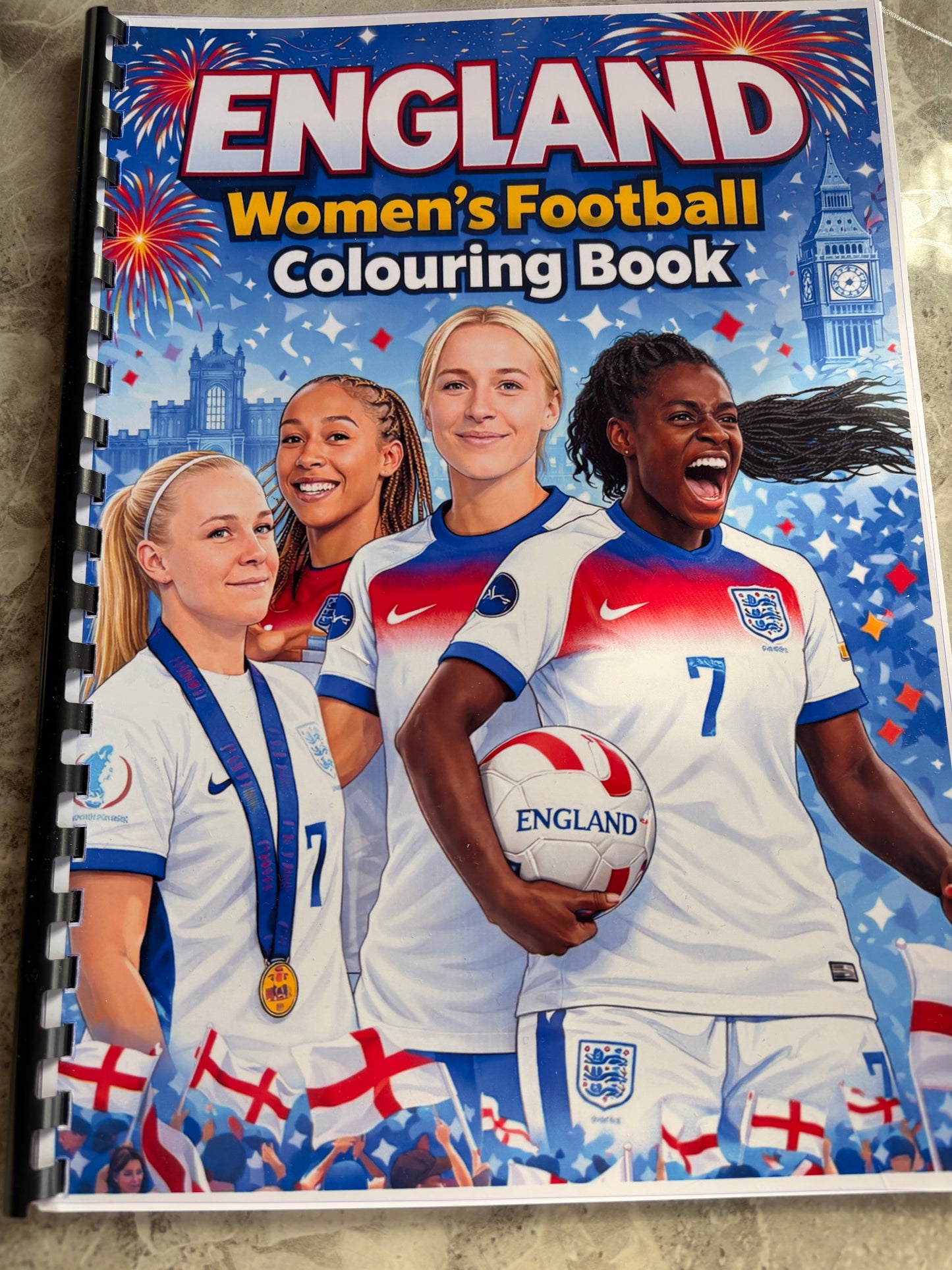 England Women’s Football Colouring Book