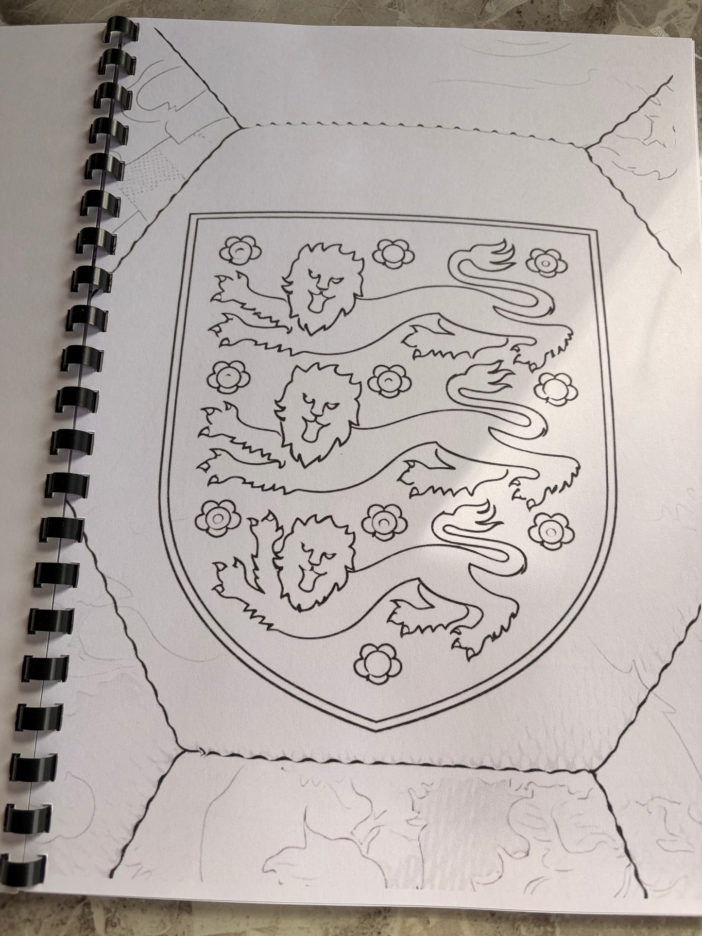 England Women’s Football Colouring Book