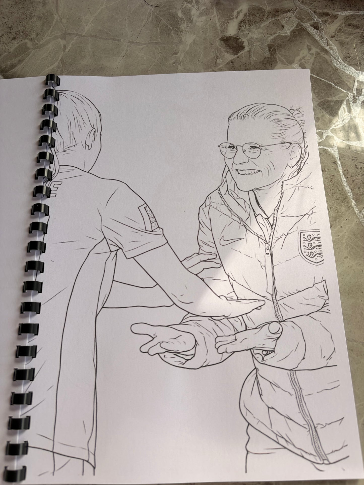 England Women’s Football Colouring Book