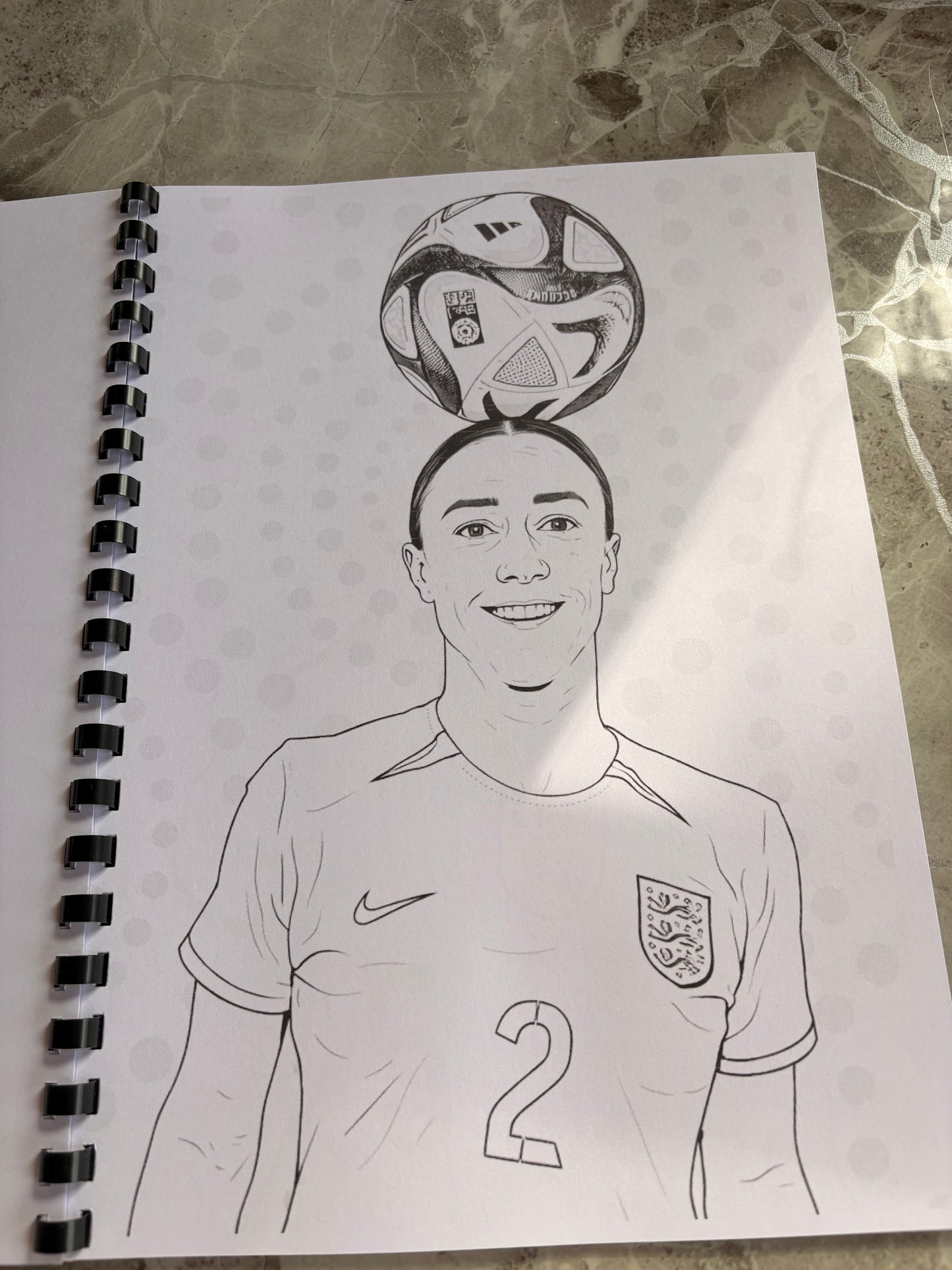 England Women’s Football Colouring Book