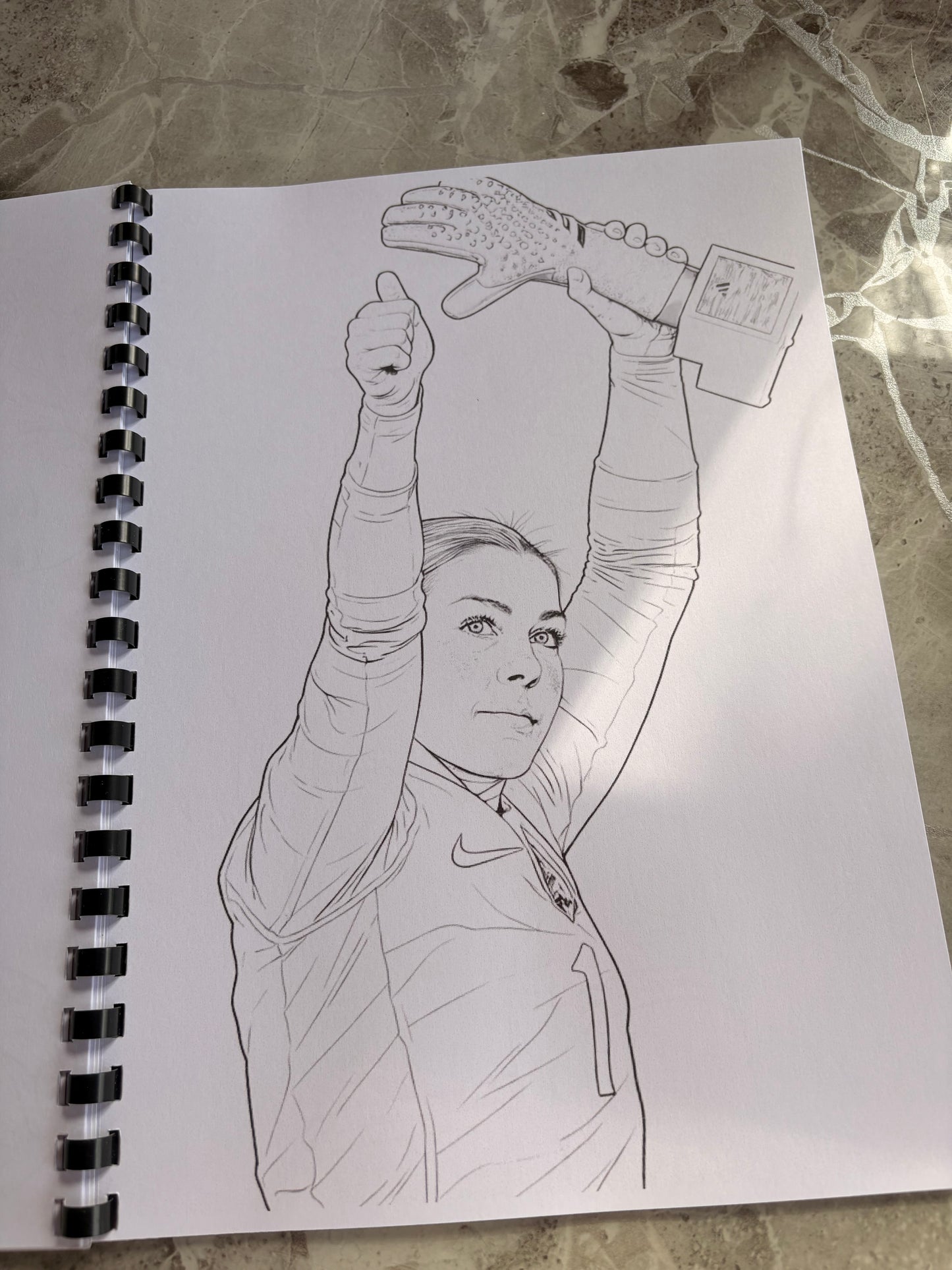 England Women’s Football Colouring Book