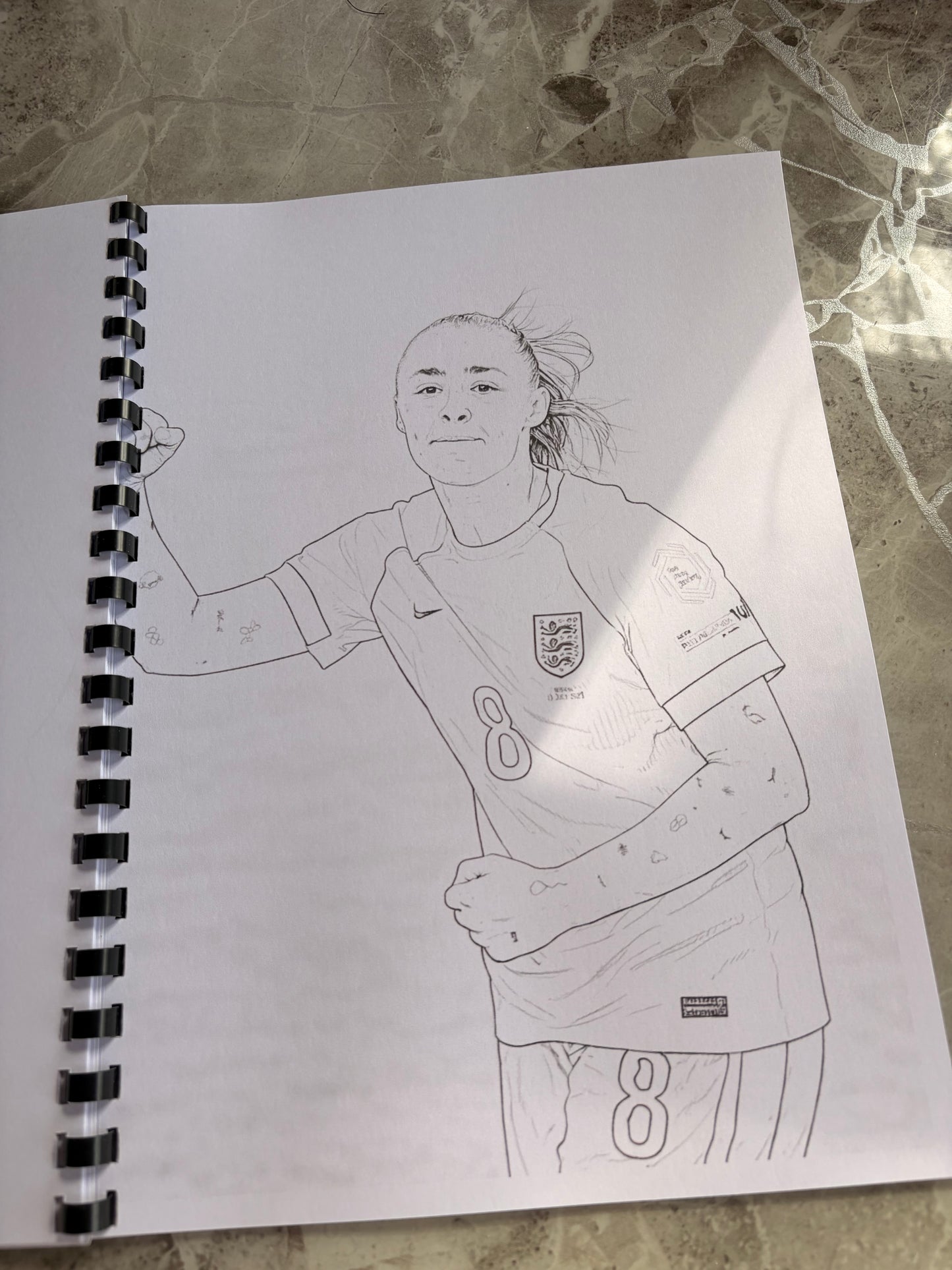 England Women’s Football Colouring Book