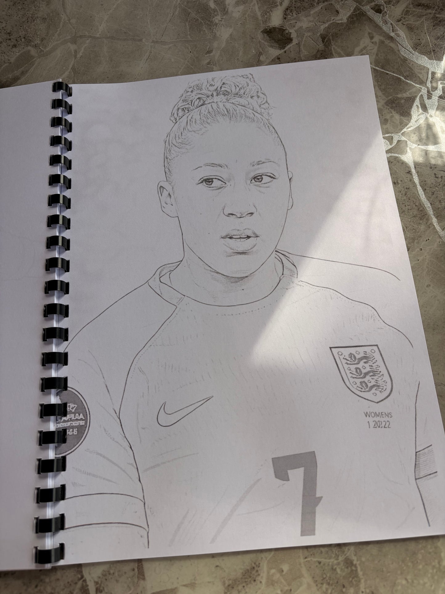 England Women’s Football Colouring Book