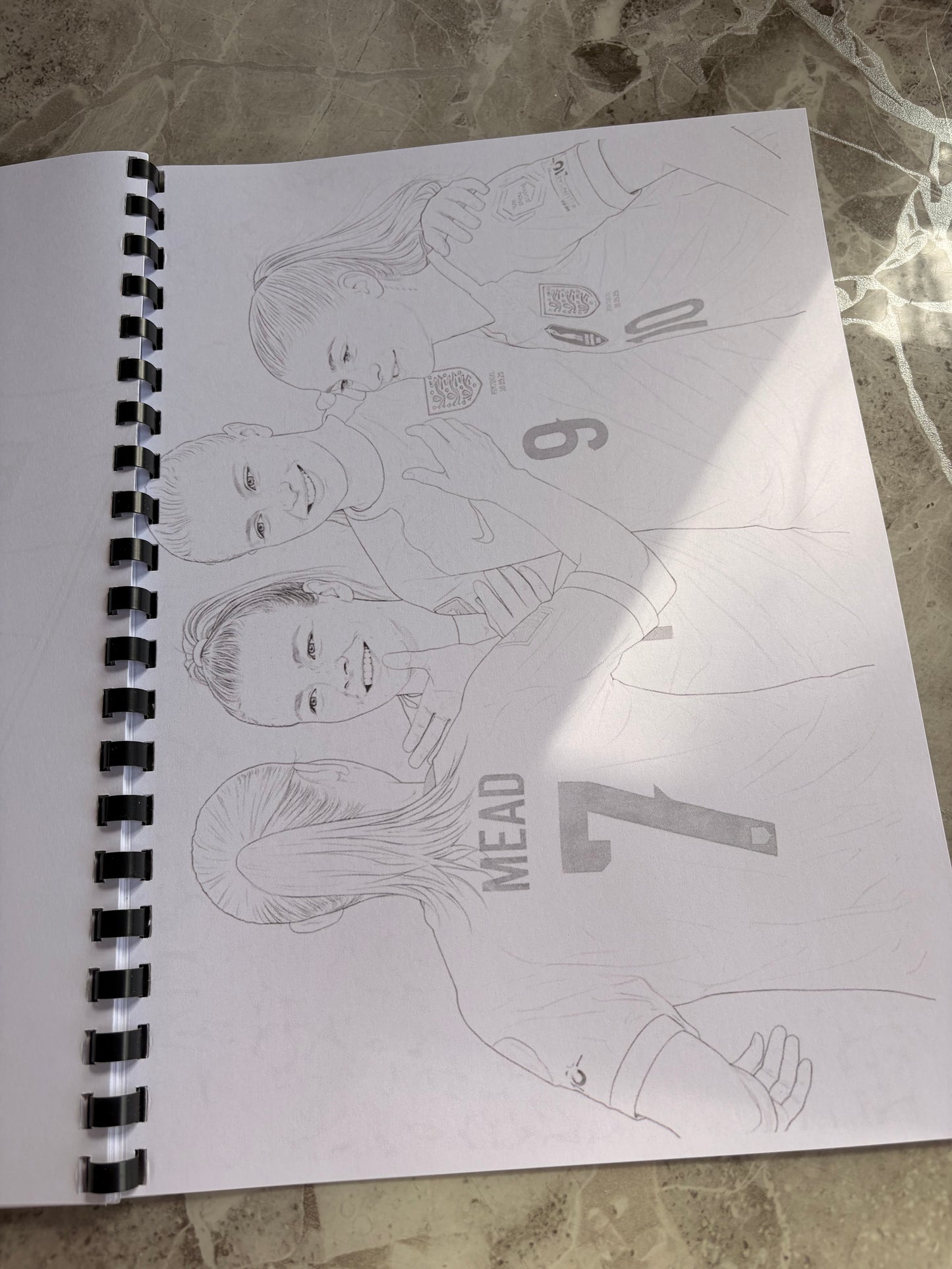 England Women’s Football Colouring Book