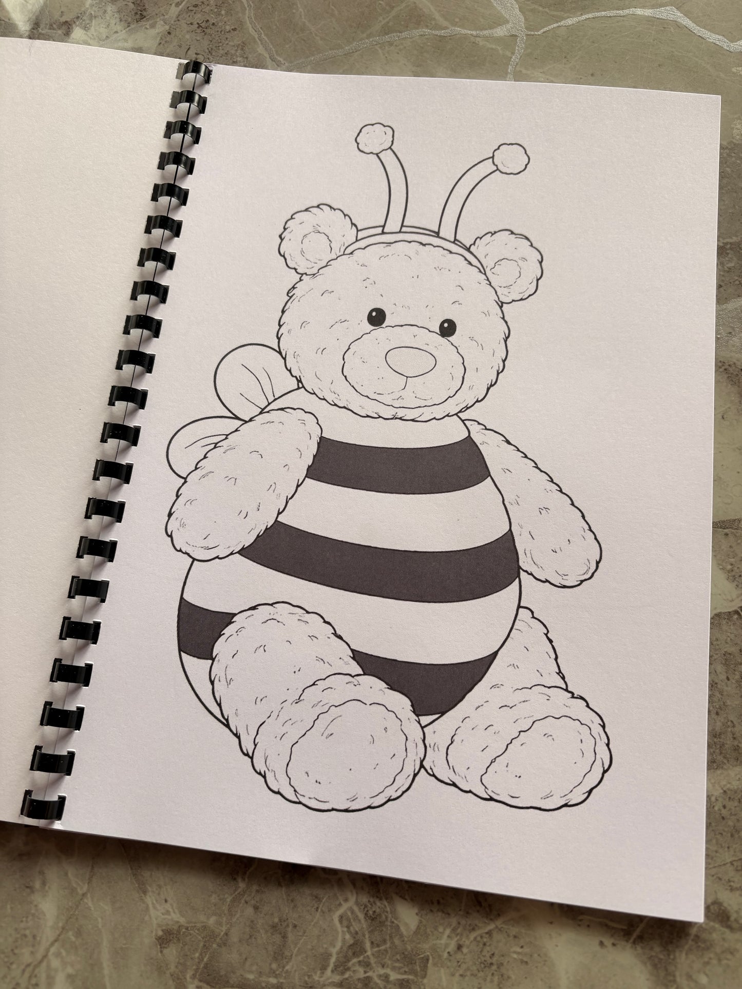 Summer Jellycat Plushie Colouring Book A4 | Cute Teddy Style Colouring Book | 20+ Pages | Kids & Adults Colouring Book | Printed in UK