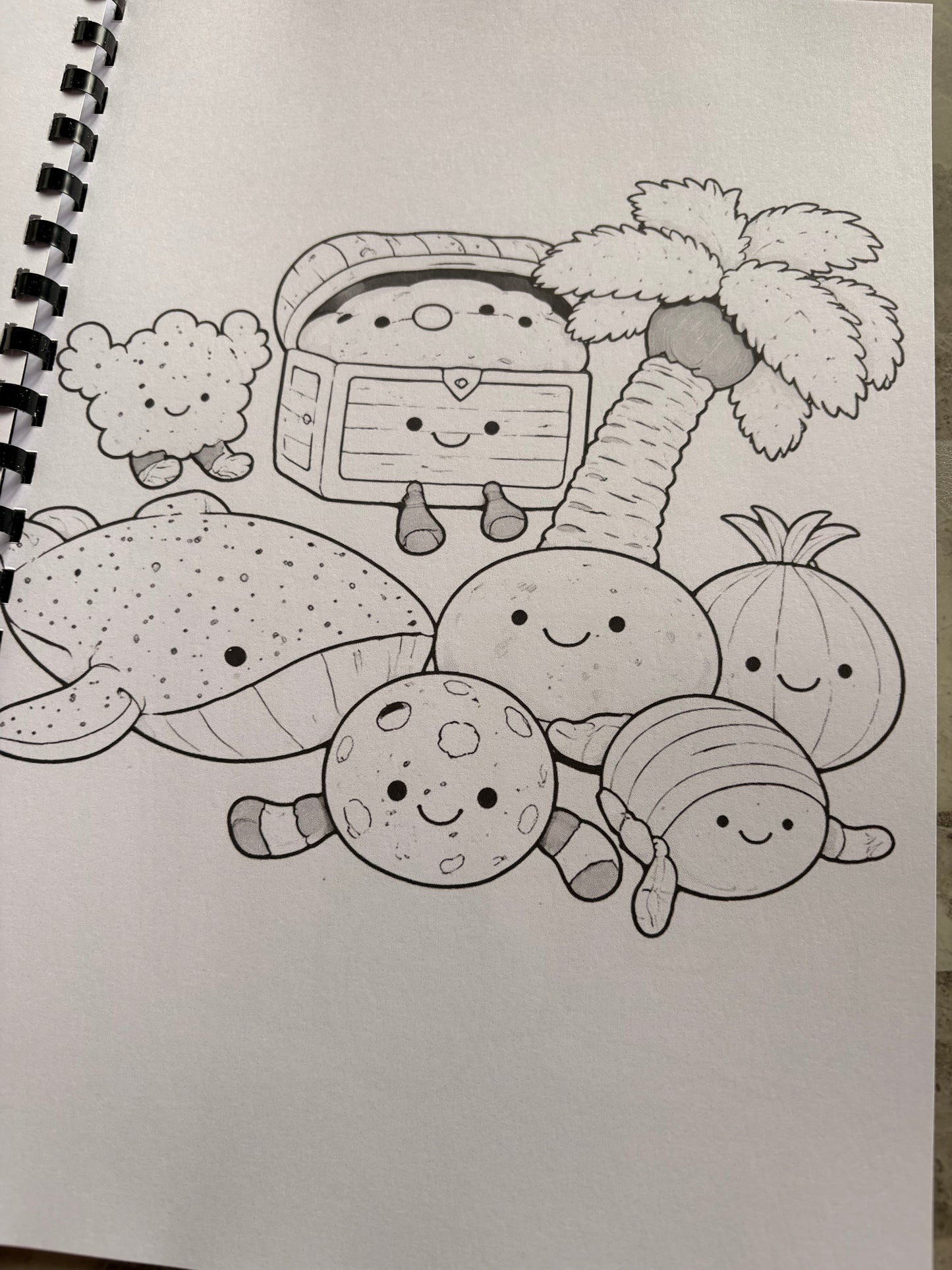 Summer Jellycat Plushie Colouring Book A4 | Cute Teddy Style Colouring Book | 20+ Pages | Kids & Adults Colouring Book | Printed in UK