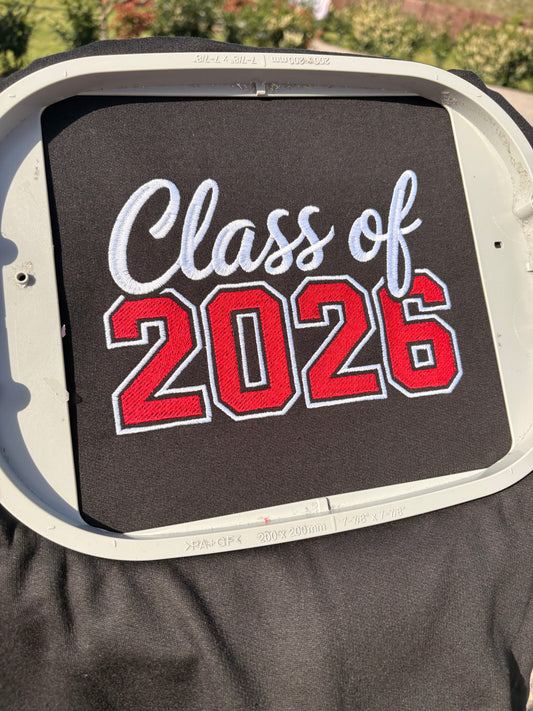 Leavers Hoodie –Class of 26 -  Personalised Embroidered School Hoodie