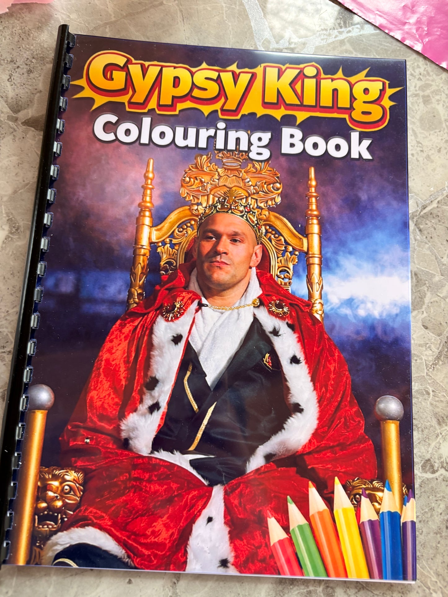 Gypsy King Boxing Colouring Book A4 | Heavyweight Champion Inspired Colouring Book | 20+ Pages | Adults Colouring Book | Printed in UK
