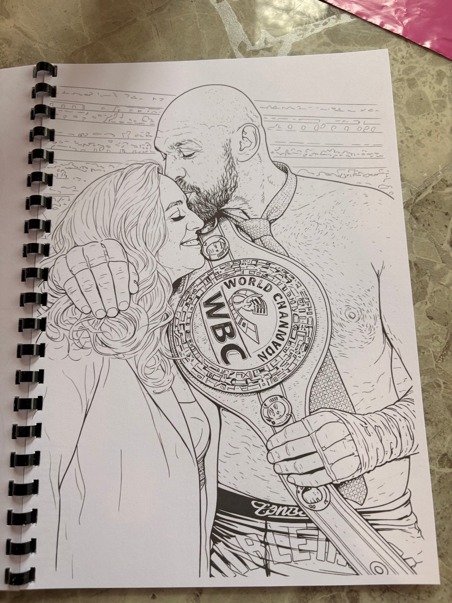 Gypsy King Boxing Colouring Book A4 | Heavyweight Champion Inspired Colouring Book | 20+ Pages | Adults Colouring Book | Printed in UK