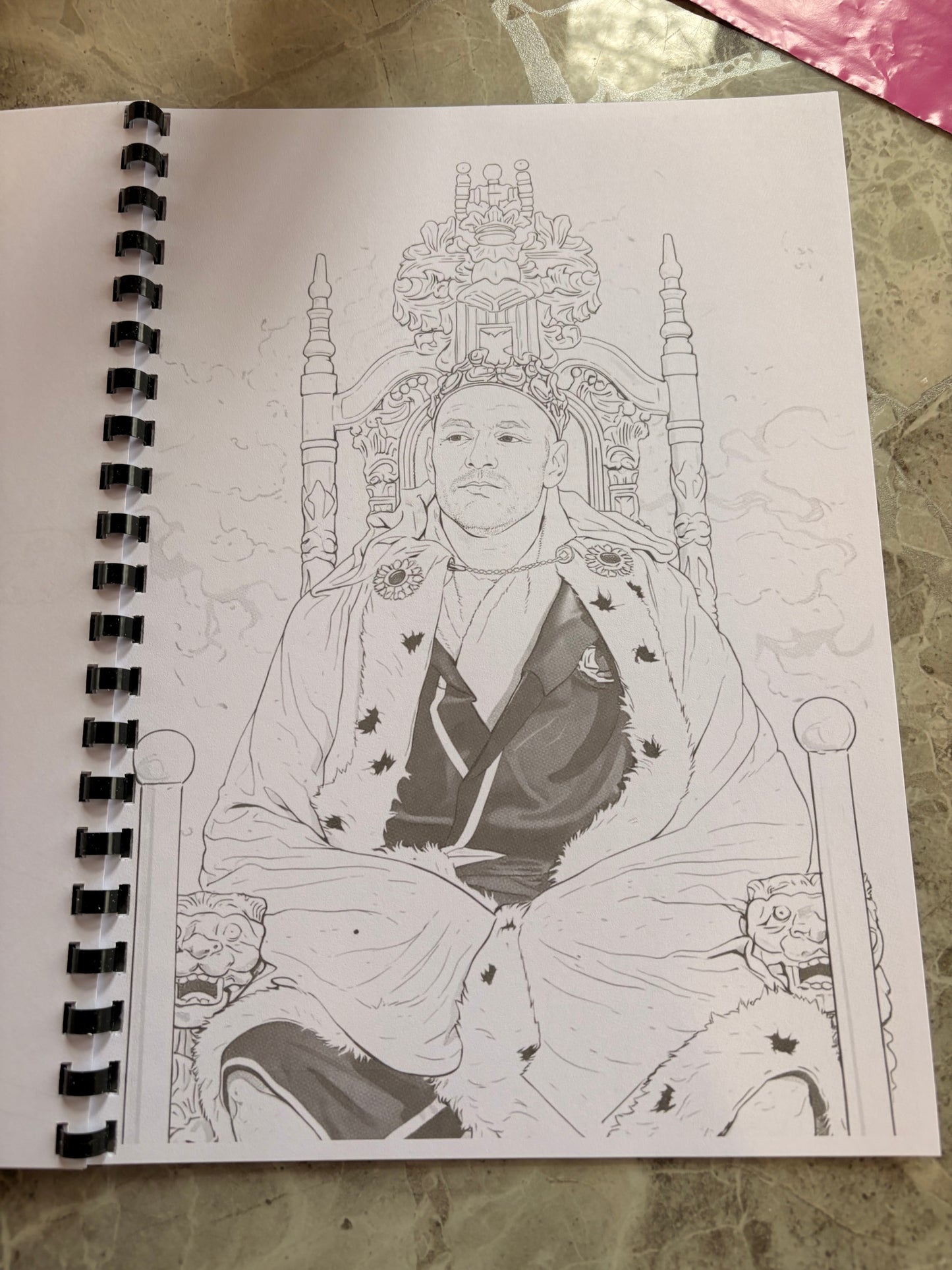 Gypsy King Boxing Colouring Book A4 | Heavyweight Champion Inspired Colouring Book | 20+ Pages | Adults Colouring Book | Printed in UK