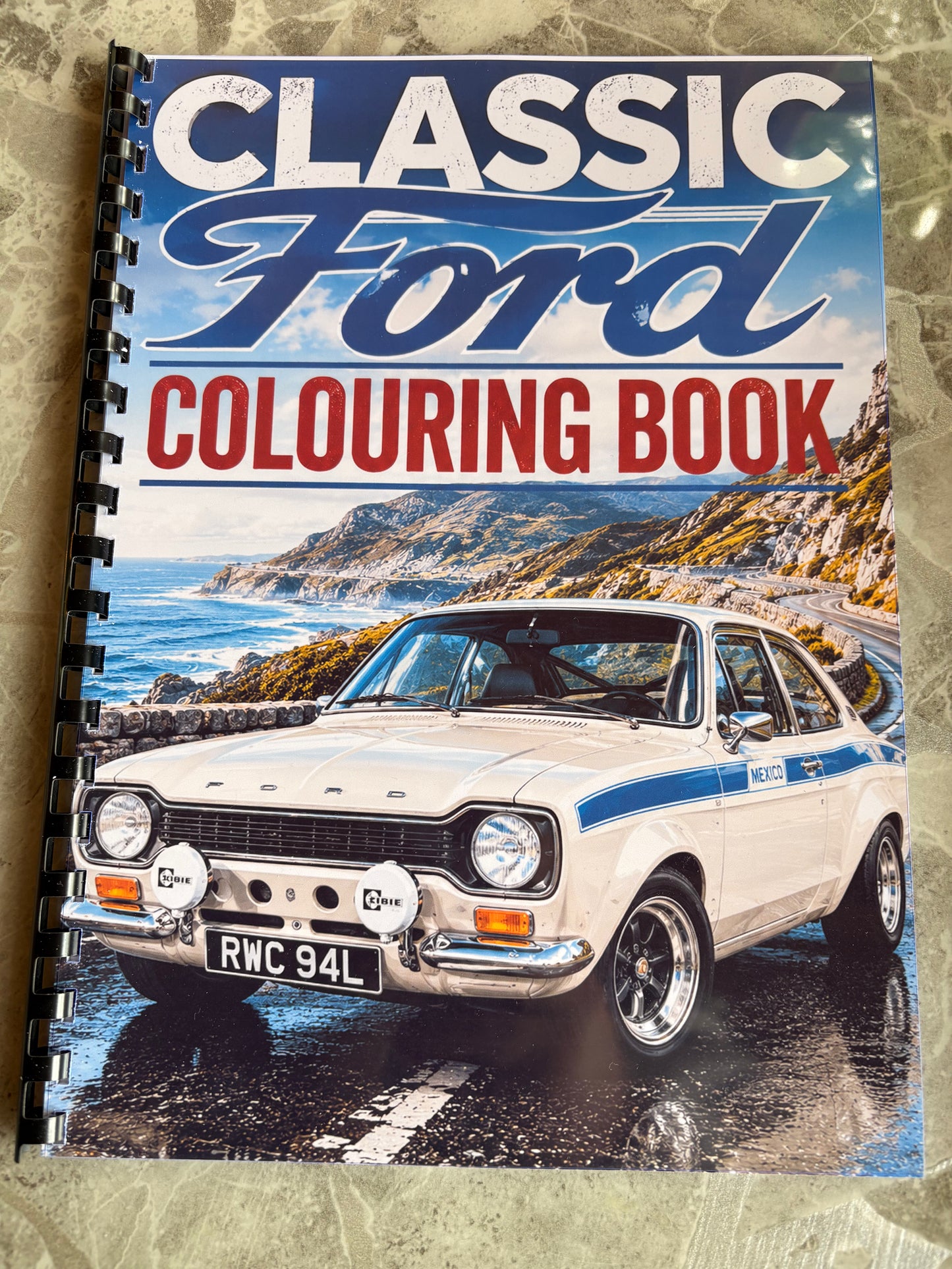Classic Ford Colouring Book | Retro Car Colouring Book | Classic Car A4 Colouring Book