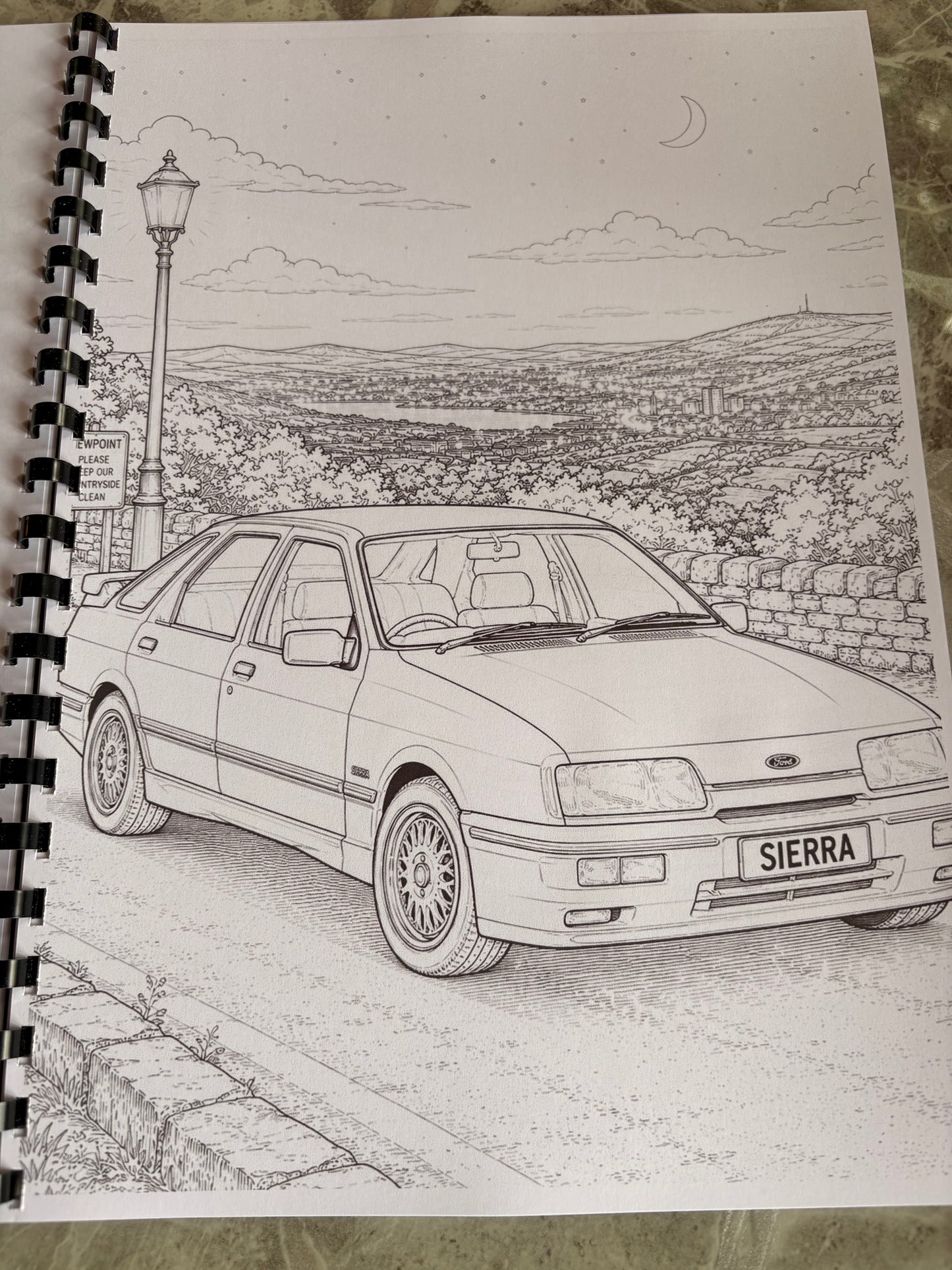 Classic Ford Colouring Book | Retro Car Colouring Book | Classic Car A4 Colouring Book