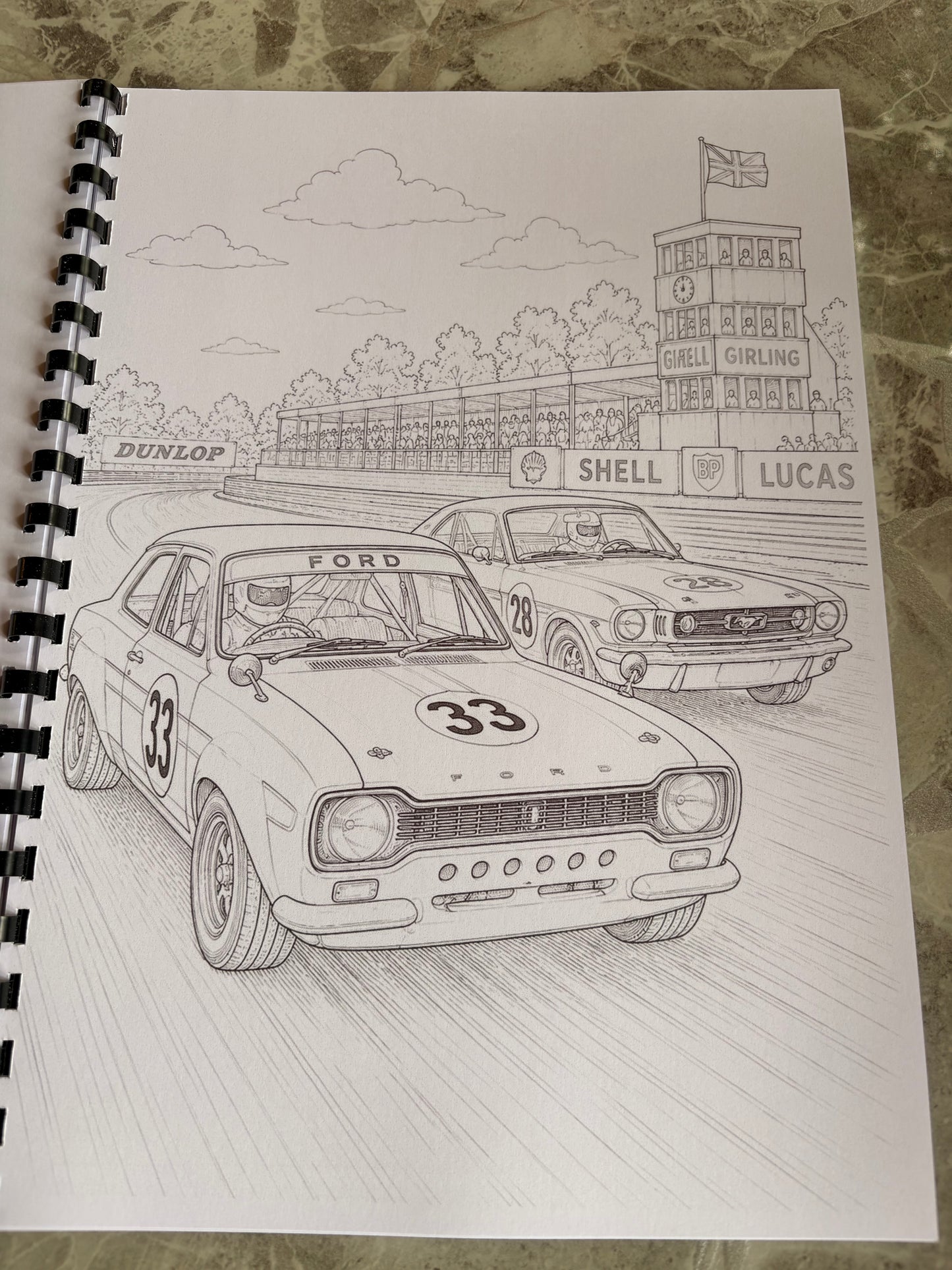 Classic Ford Colouring Book | Retro Car Colouring Book | Classic Car A4 Colouring Book