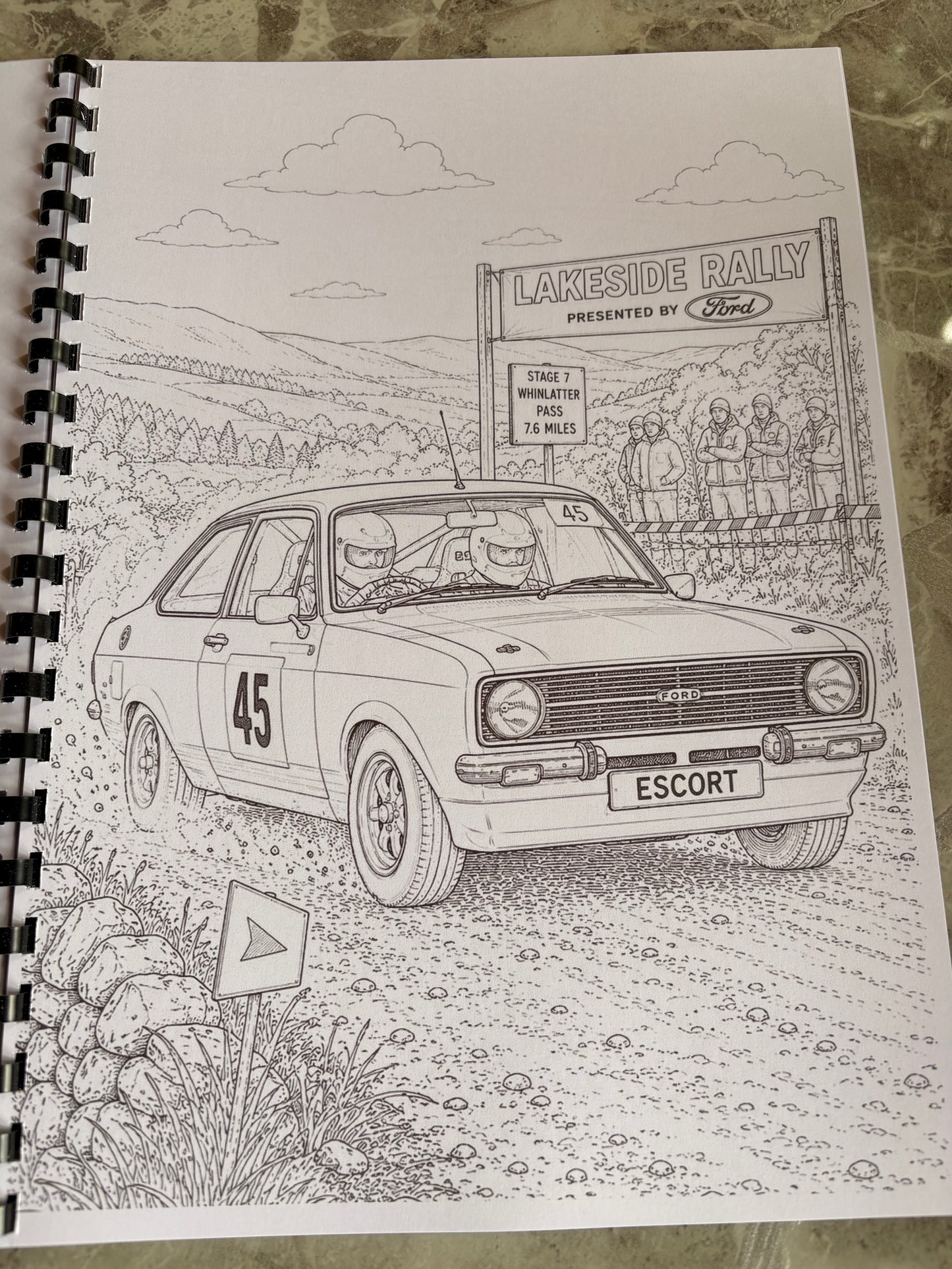Classic Ford Colouring Book | Retro Car Colouring Book | Classic Car A4 Colouring Book