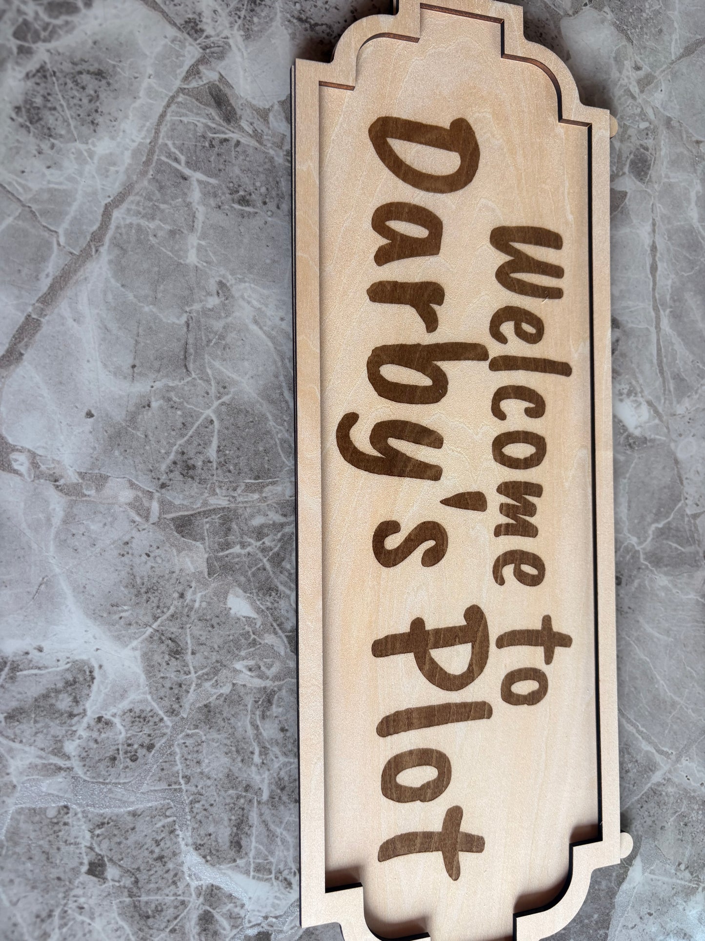 Personalised Wooden Welcome Sign | Custom Family Home Plaque | Rustic Wooden House Sign