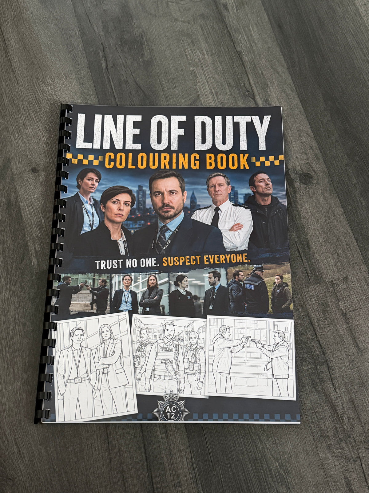 Line of Duty Colouring Book | British Crime TV Inspired Adult Colouring Book