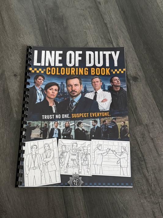 Line of Duty Colouring Book | British Crime TV Inspired Adult Colouring Book