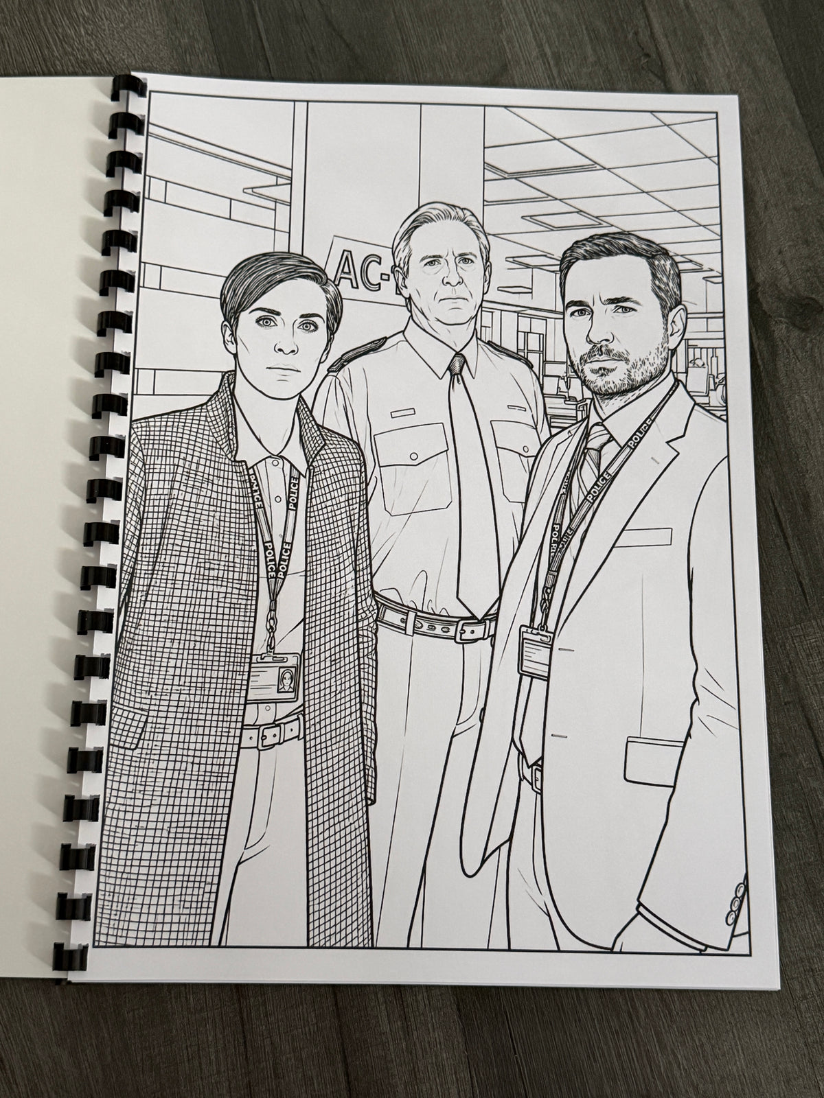 Line of Duty Colouring Book | British Crime TV Inspired Adult Colouring Book
