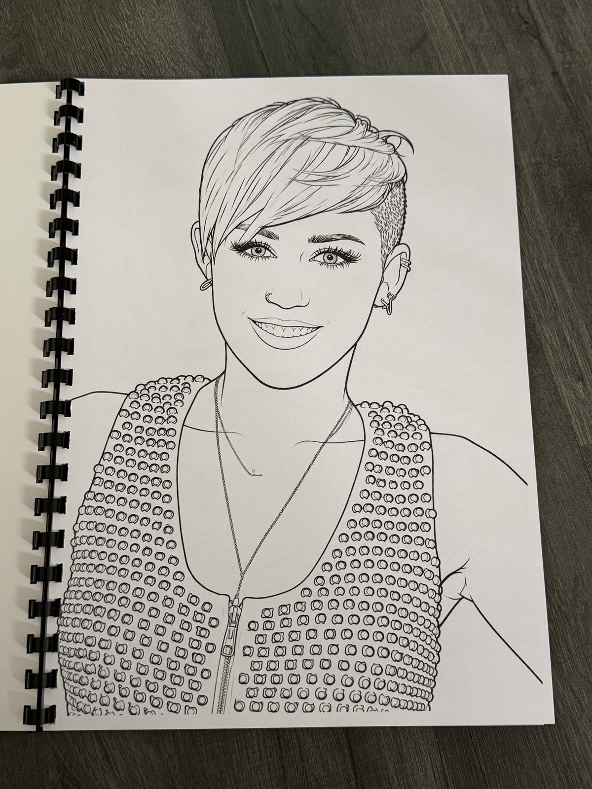 Miley Cyrus Colouring Book | Pop Music Inspired Adult Colouring Book