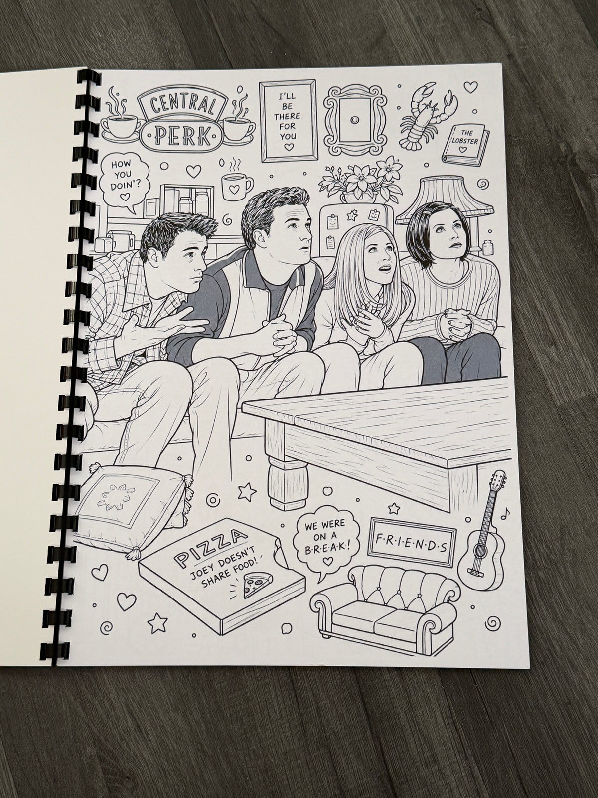 Friends Colouring Book Version 2 | TV Show Inspired Adult Colouring Book