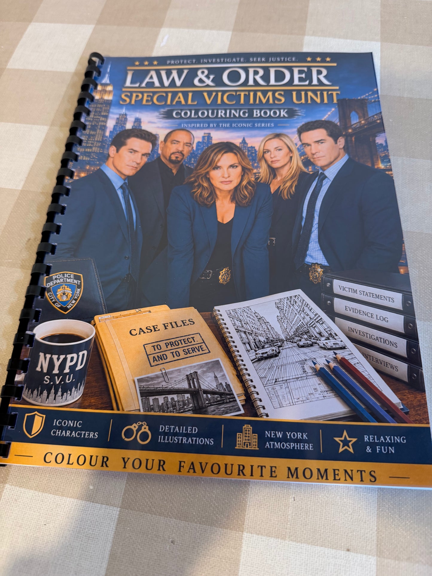 Law & Order: Special Victims Unit Colouring Book | Crime TV Inspired Adult Colouring Book