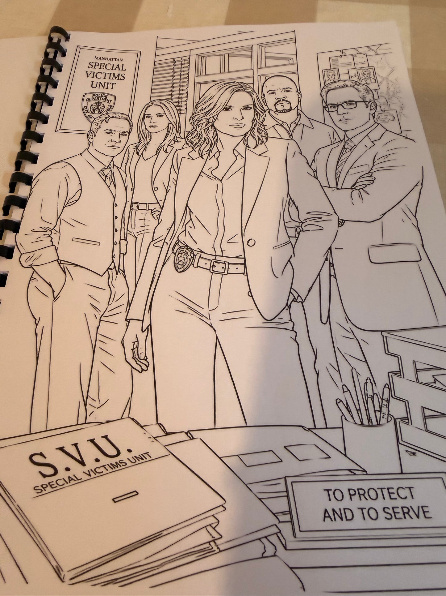 Law & Order: Special Victims Unit Colouring Book | Crime TV Inspired Adult Colouring Book