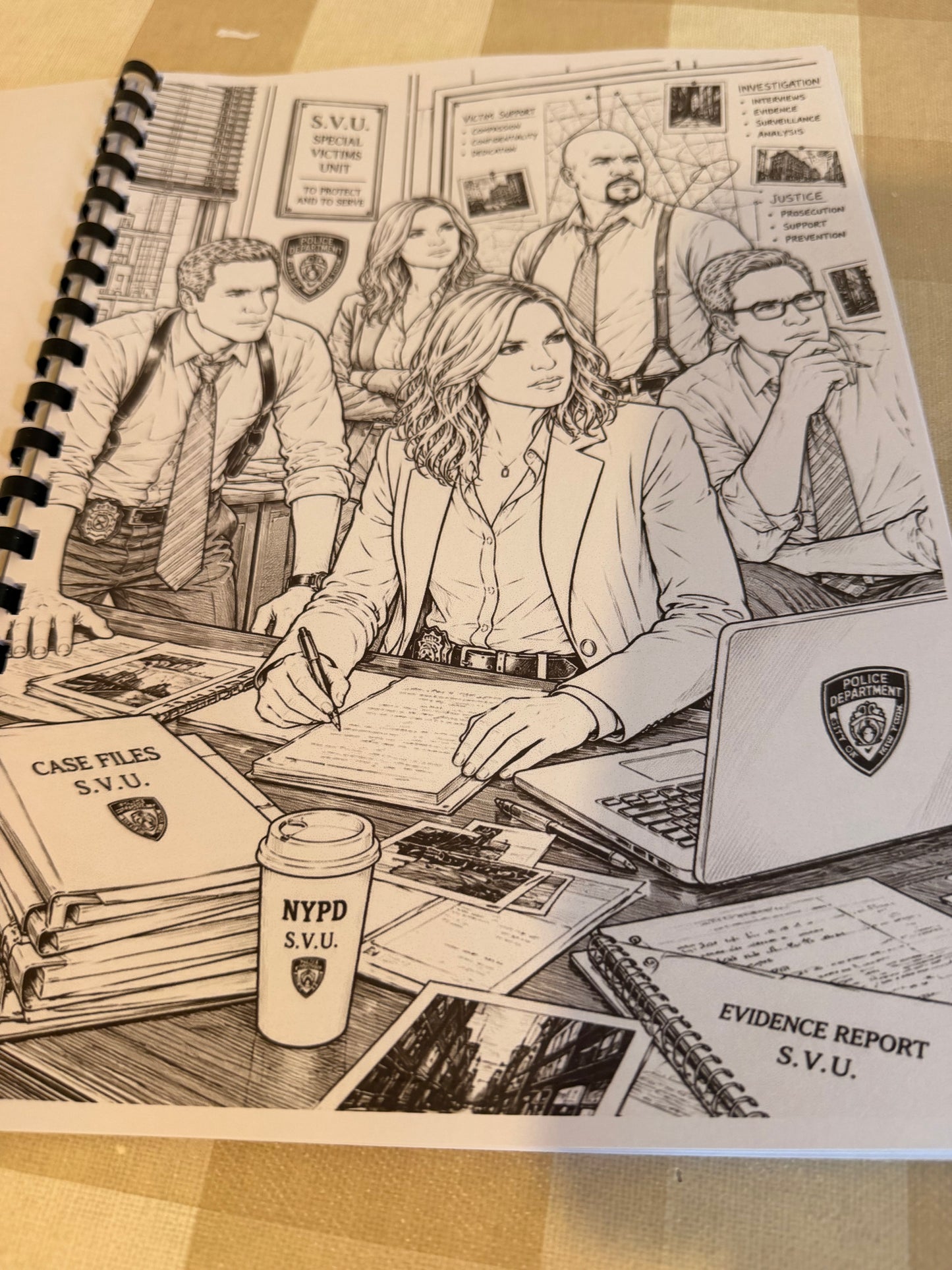 Law & Order: Special Victims Unit Colouring Book | Crime TV Inspired Adult Colouring Book