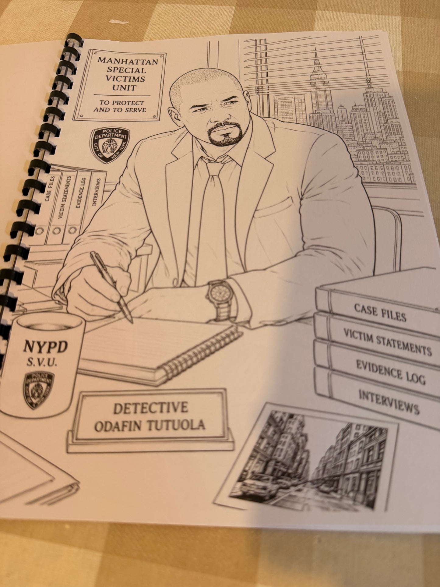 Law & Order: Special Victims Unit Colouring Book | Crime TV Inspired Adult Colouring Book