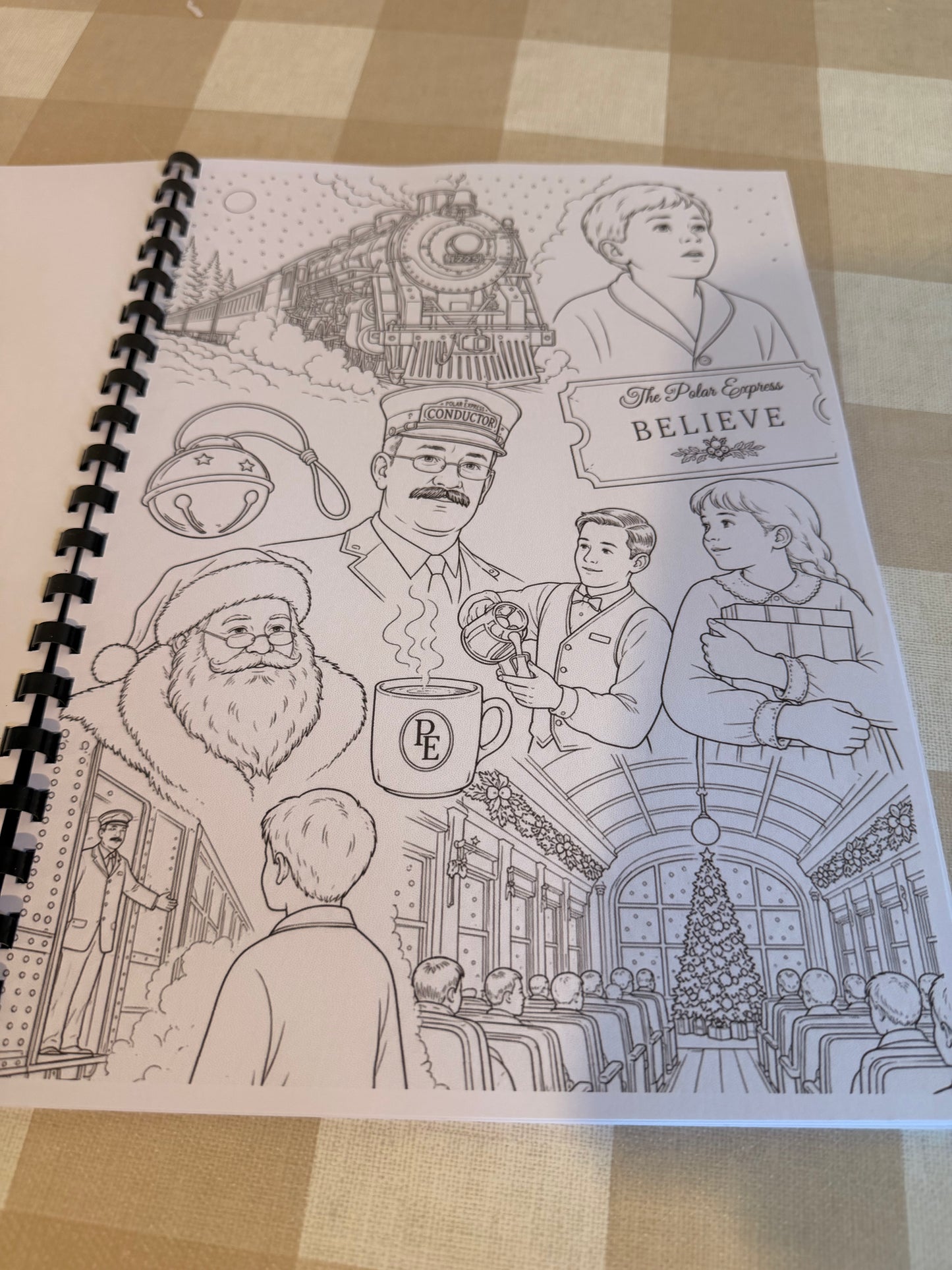 Polar Express Colouring Book | Christmas Movie Inspired Adult Colouring Book