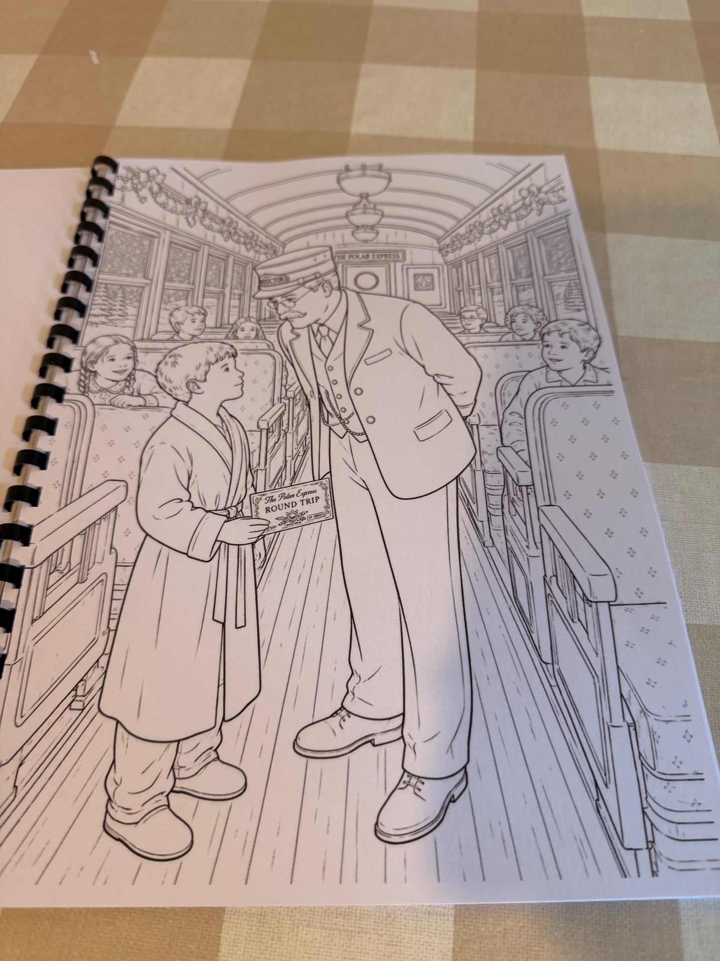 Polar Express Colouring Book | Christmas Movie Inspired Adult Colouring Book