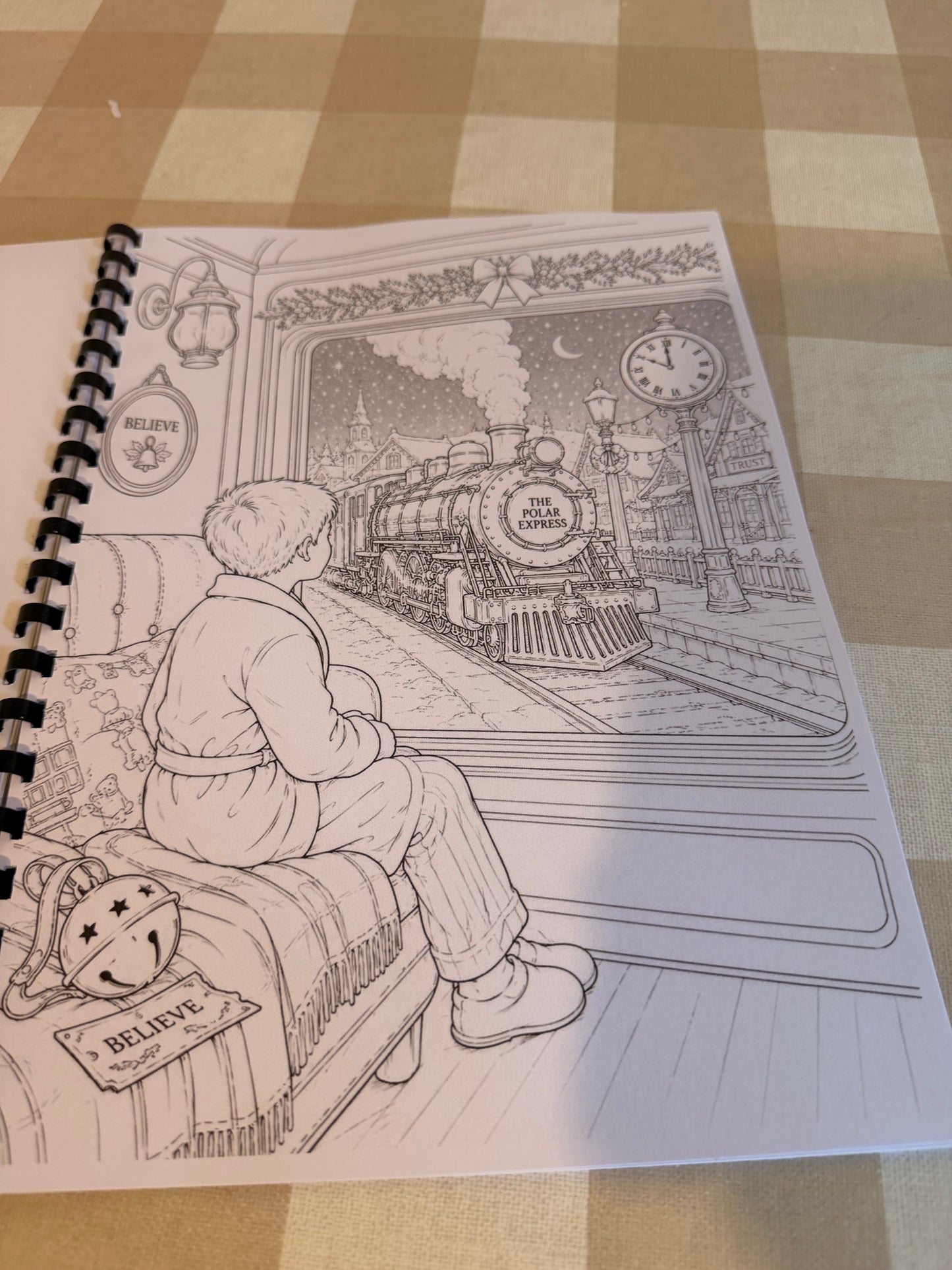 Polar Express Colouring Book | Christmas Movie Inspired Adult Colouring Book