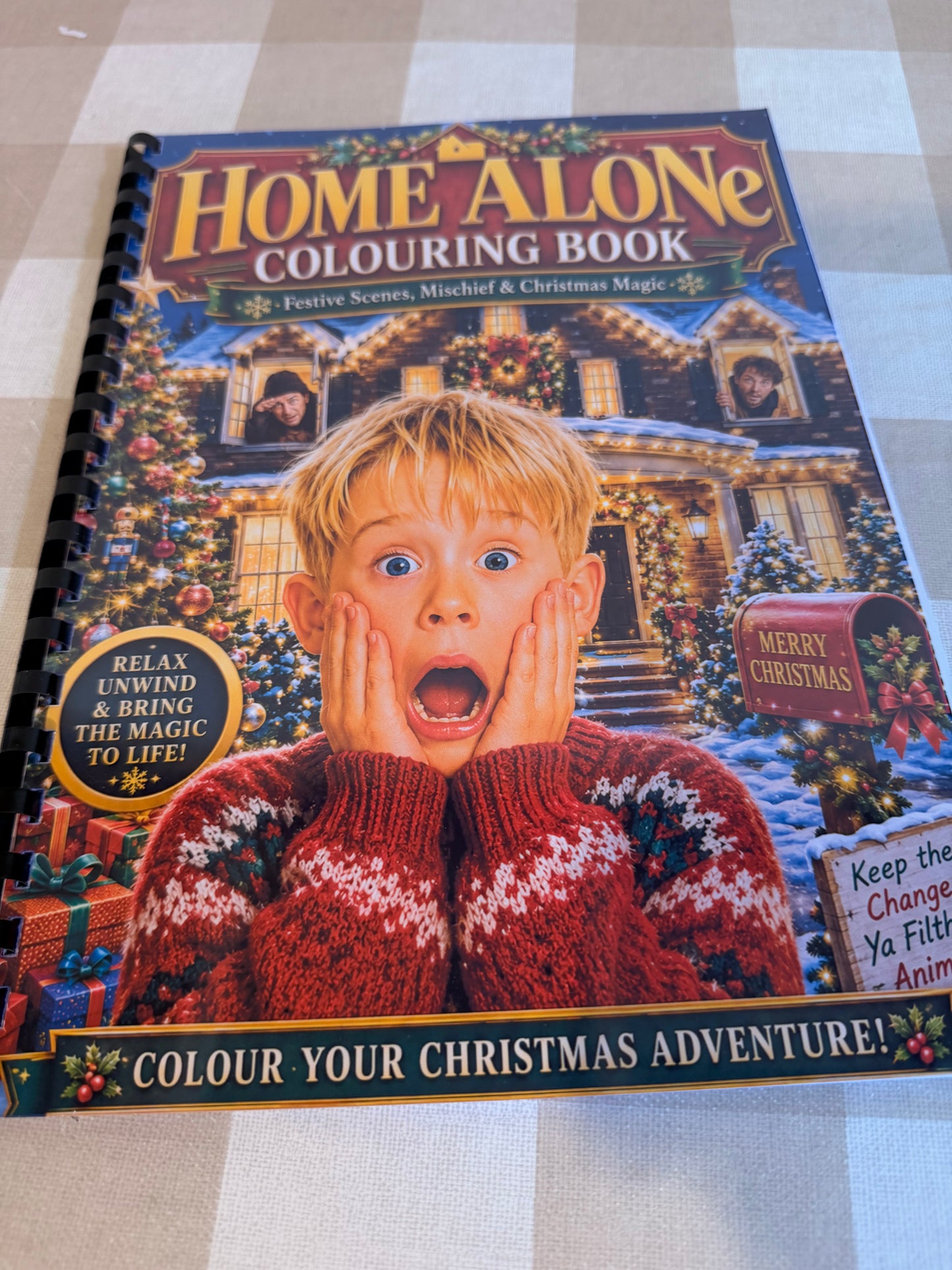 Home Alone Colouring Book | Classic Christmas Movie Inspired Adult Colouring Book