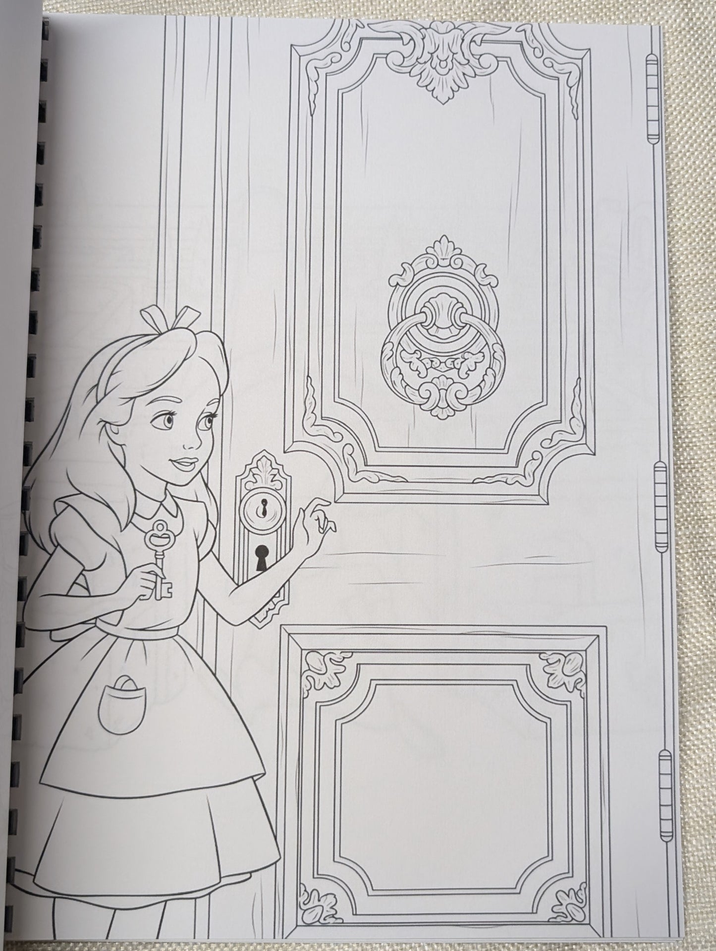 Alice in Wonderland Inspired Colouring Book