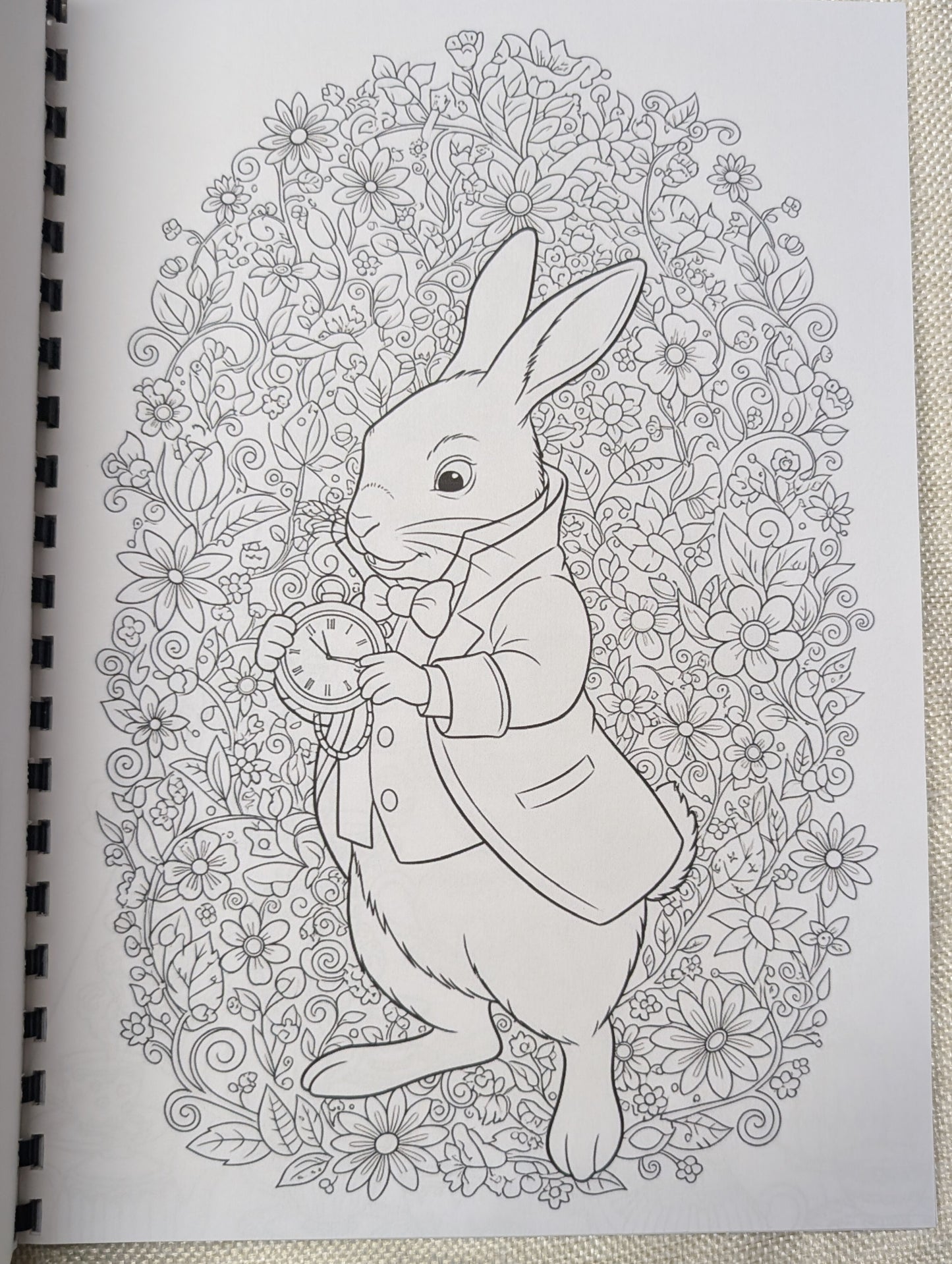 Alice in Wonderland Inspired Colouring Book