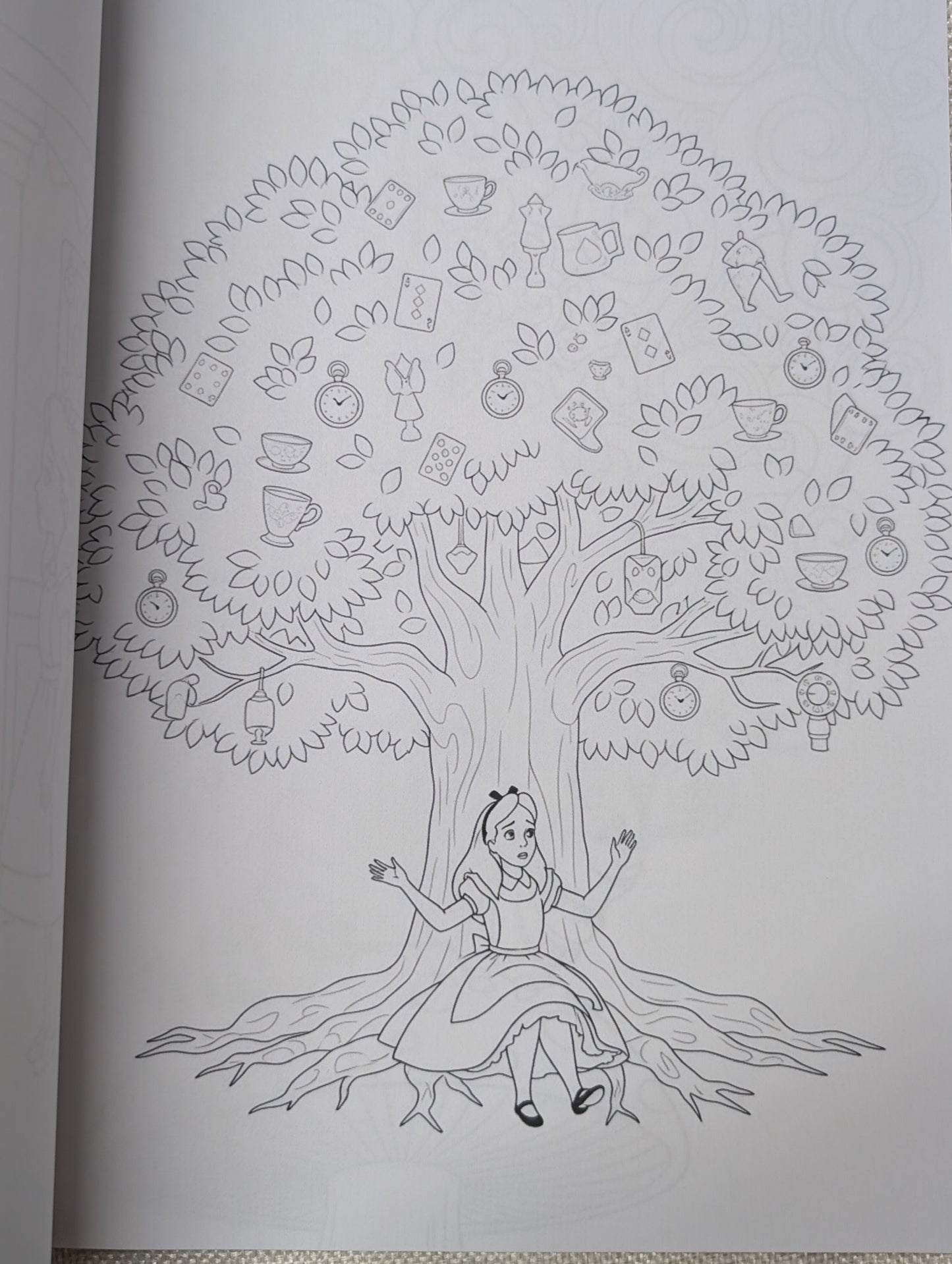 Alice in Wonderland Inspired Colouring Book