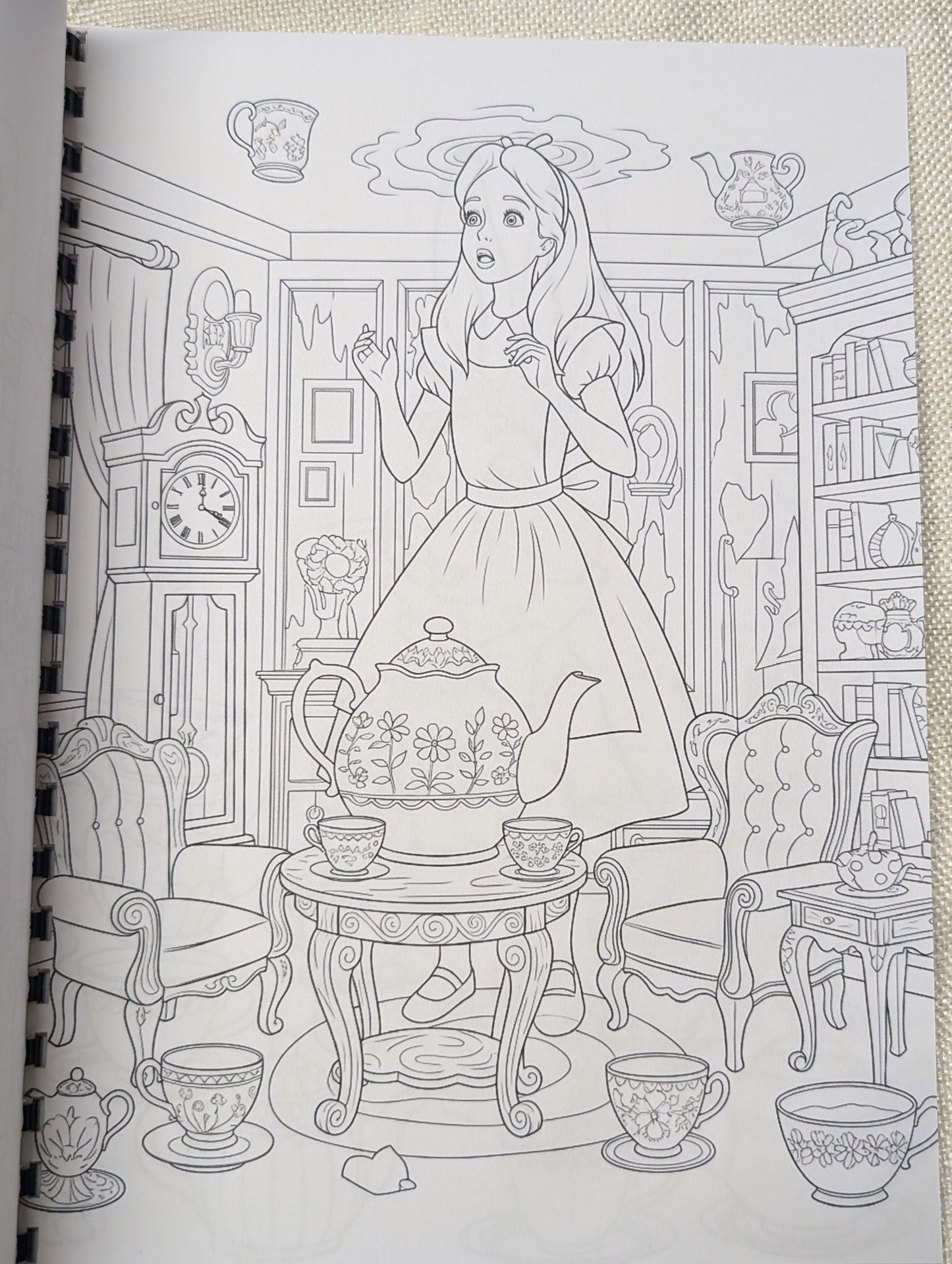 Alice in Wonderland Inspired Colouring Book