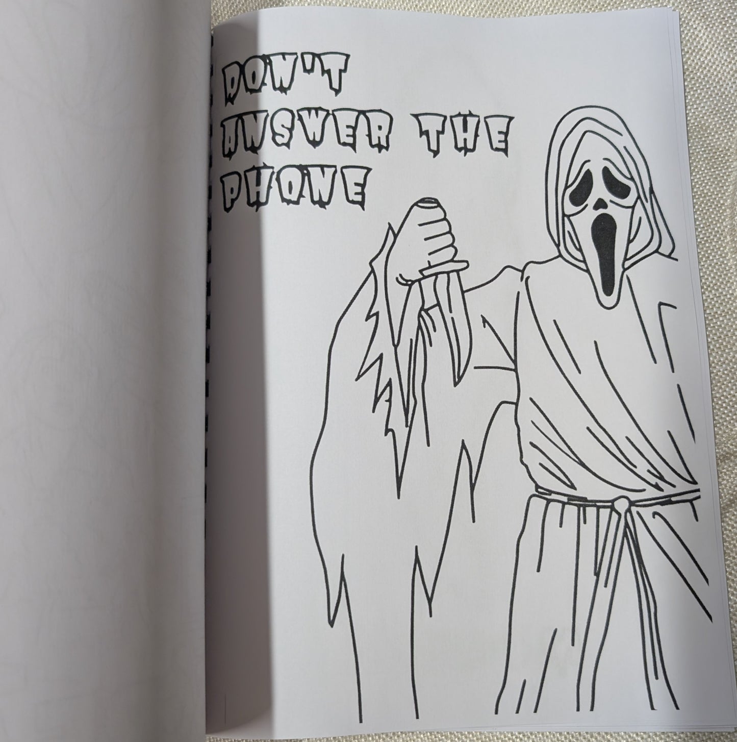 Scary Movie Inspired Colouring Book