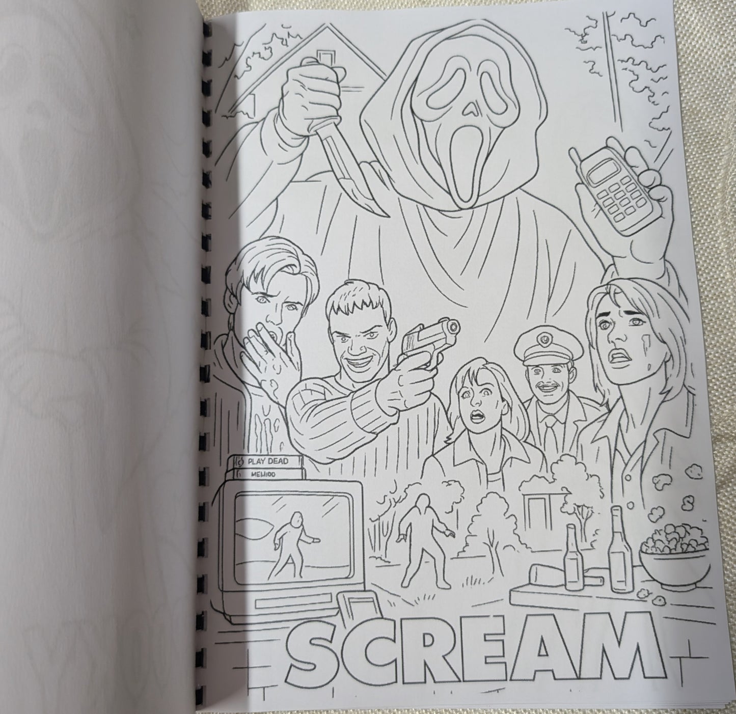 Scary Movie Inspired Colouring Book
