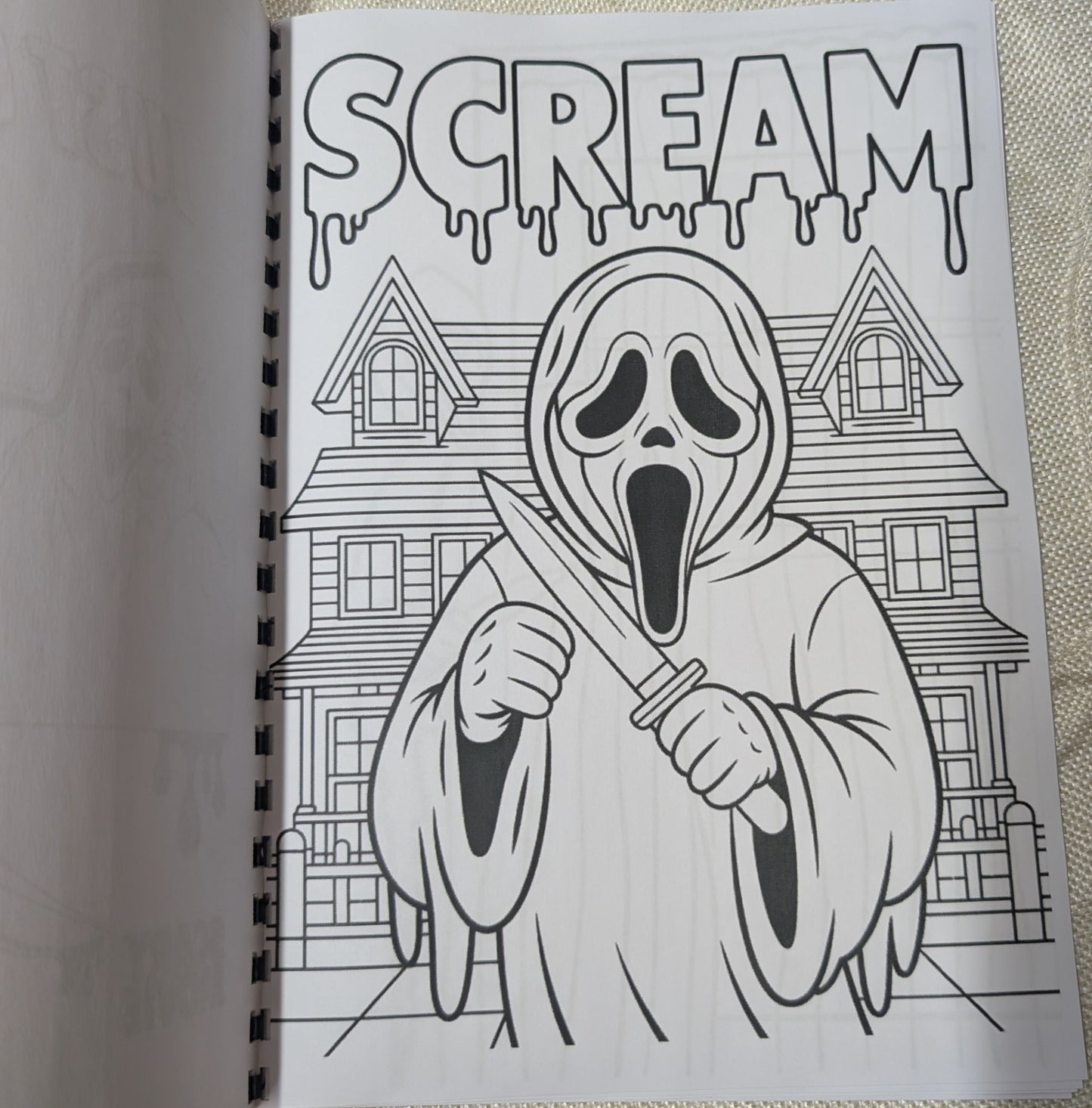 Scary Movie Inspired Colouring Book